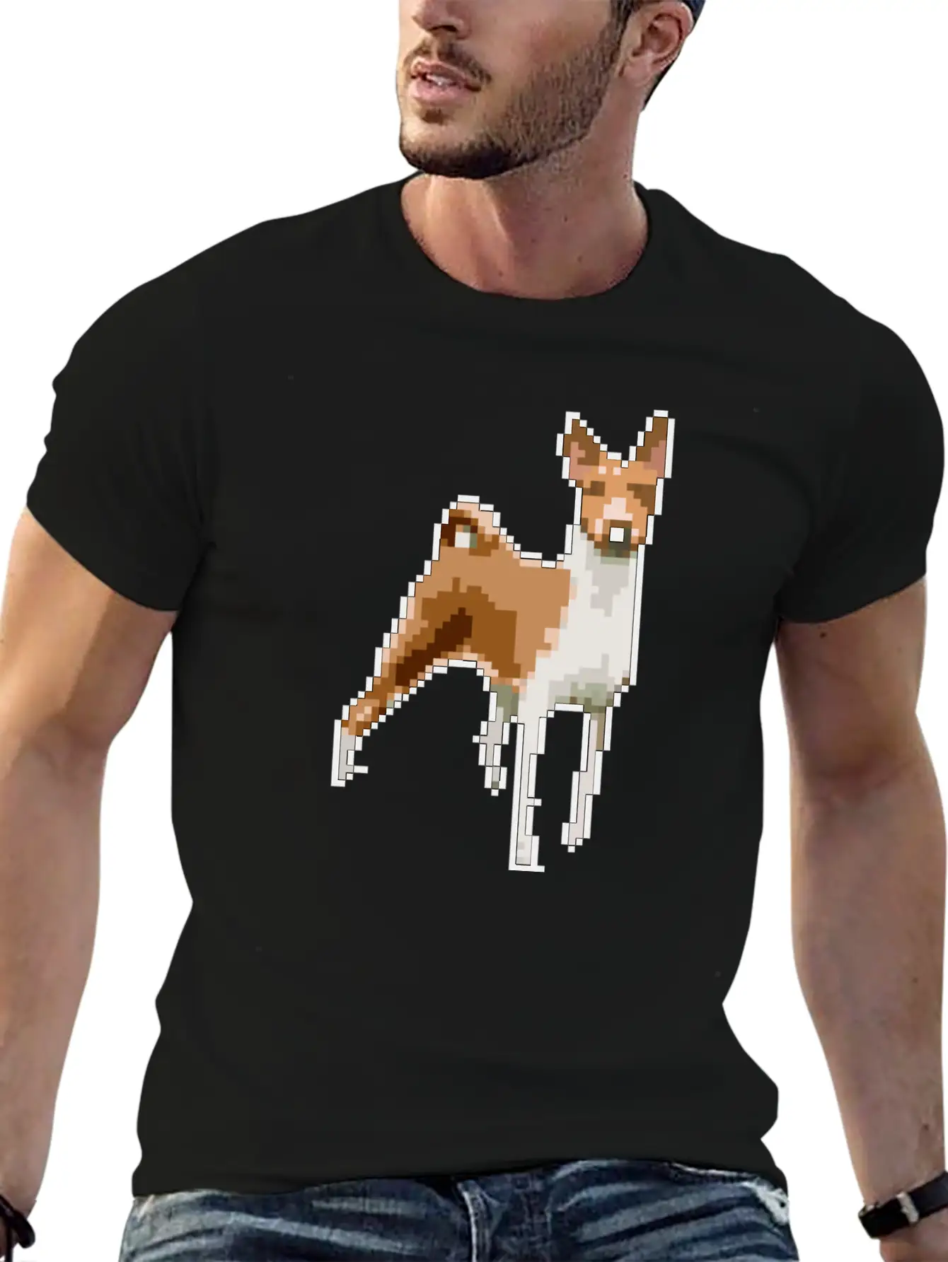 Puppy Pixel Art #2 Unisex Casual T-Shirt – Clean Design For Daily Comfort