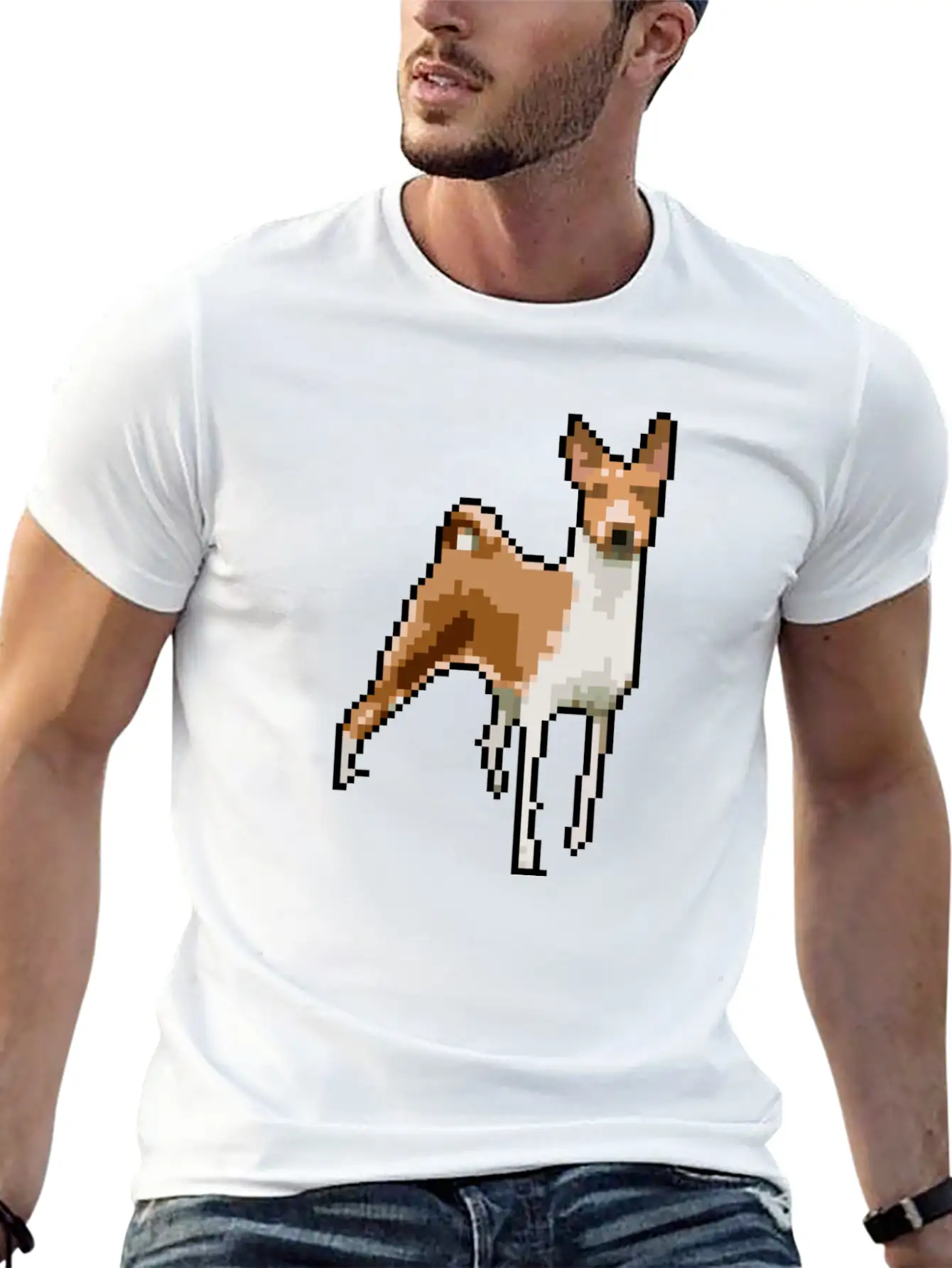 Puppy Pixel Art #2 Unisex Casual T-Shirt – Clean Design For Daily Comfort