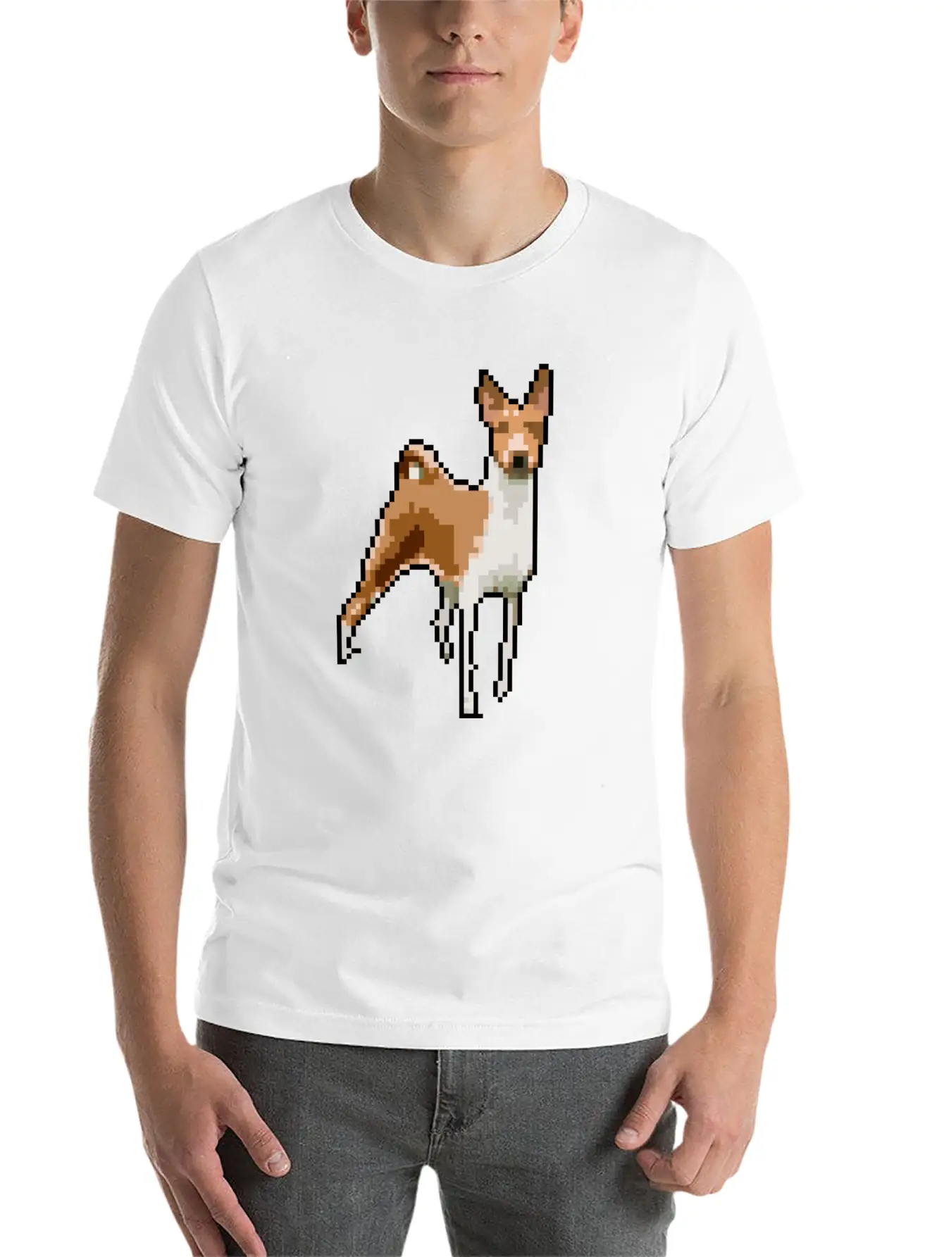 Puppy Pixel Art #2 Unisex Casual T-Shirt – Clean Design For Daily Comfort