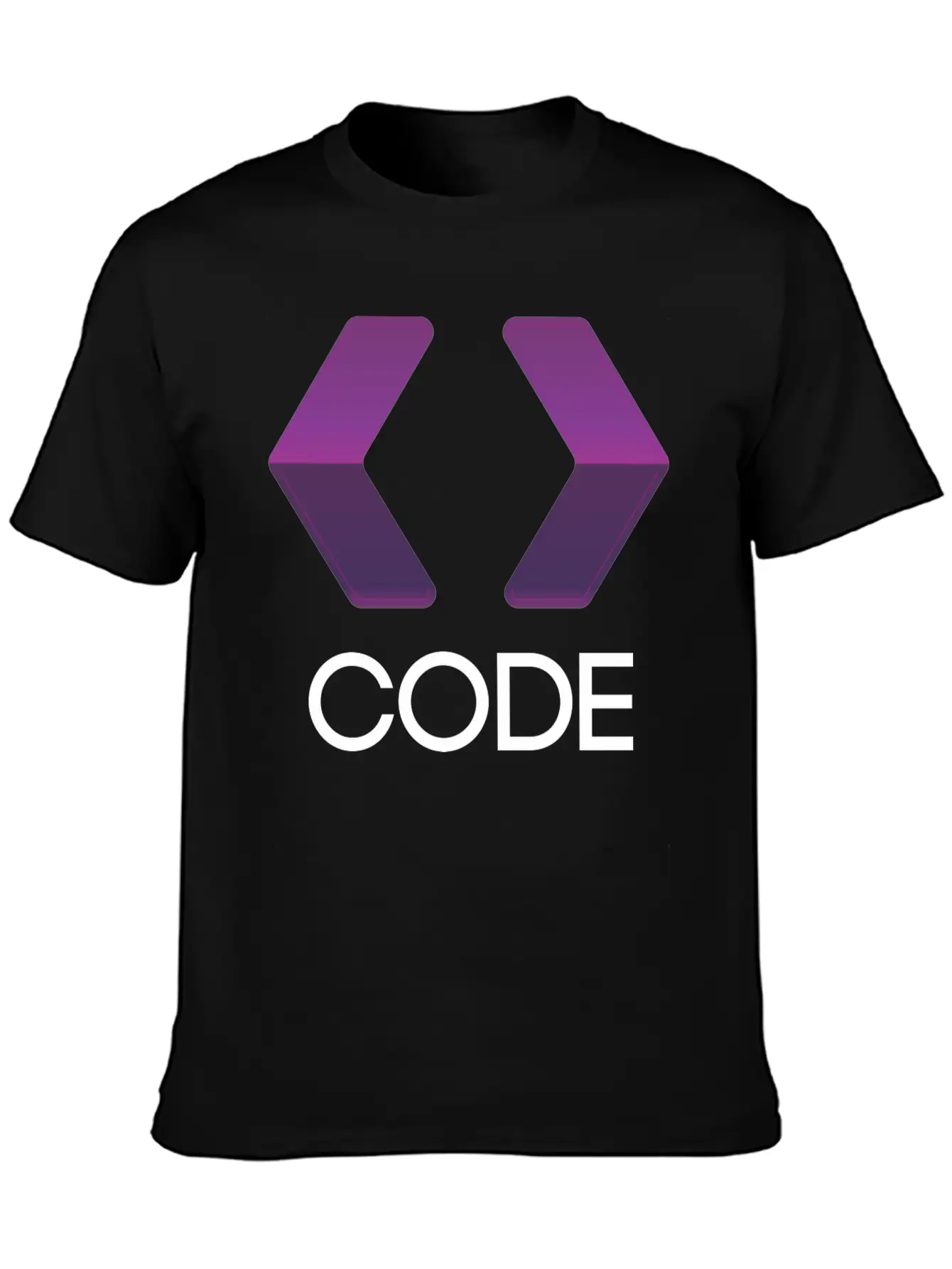 Purple Arrows Shape Code Stylish Everyday T-Shirt – Unisex Basic Cotton Tee