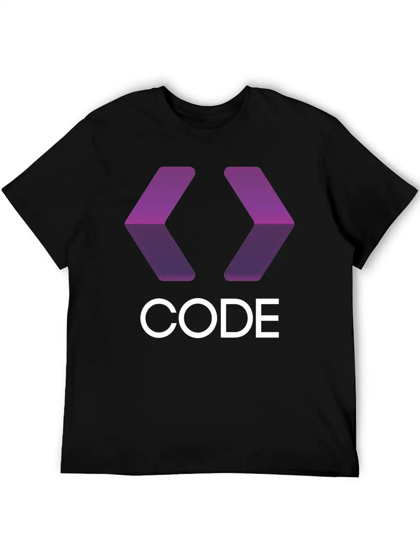 Purple Arrows Shape Code Stylish Everyday T-Shirt – Unisex Basic Cotton Tee