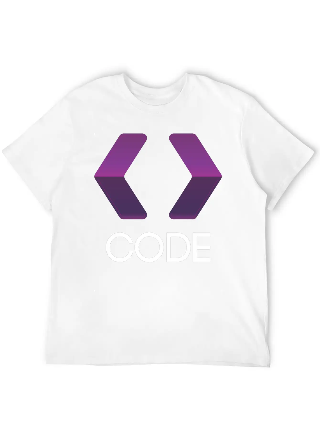 Purple Arrows Shape Code Stylish Everyday T-Shirt – Unisex Basic Cotton Tee