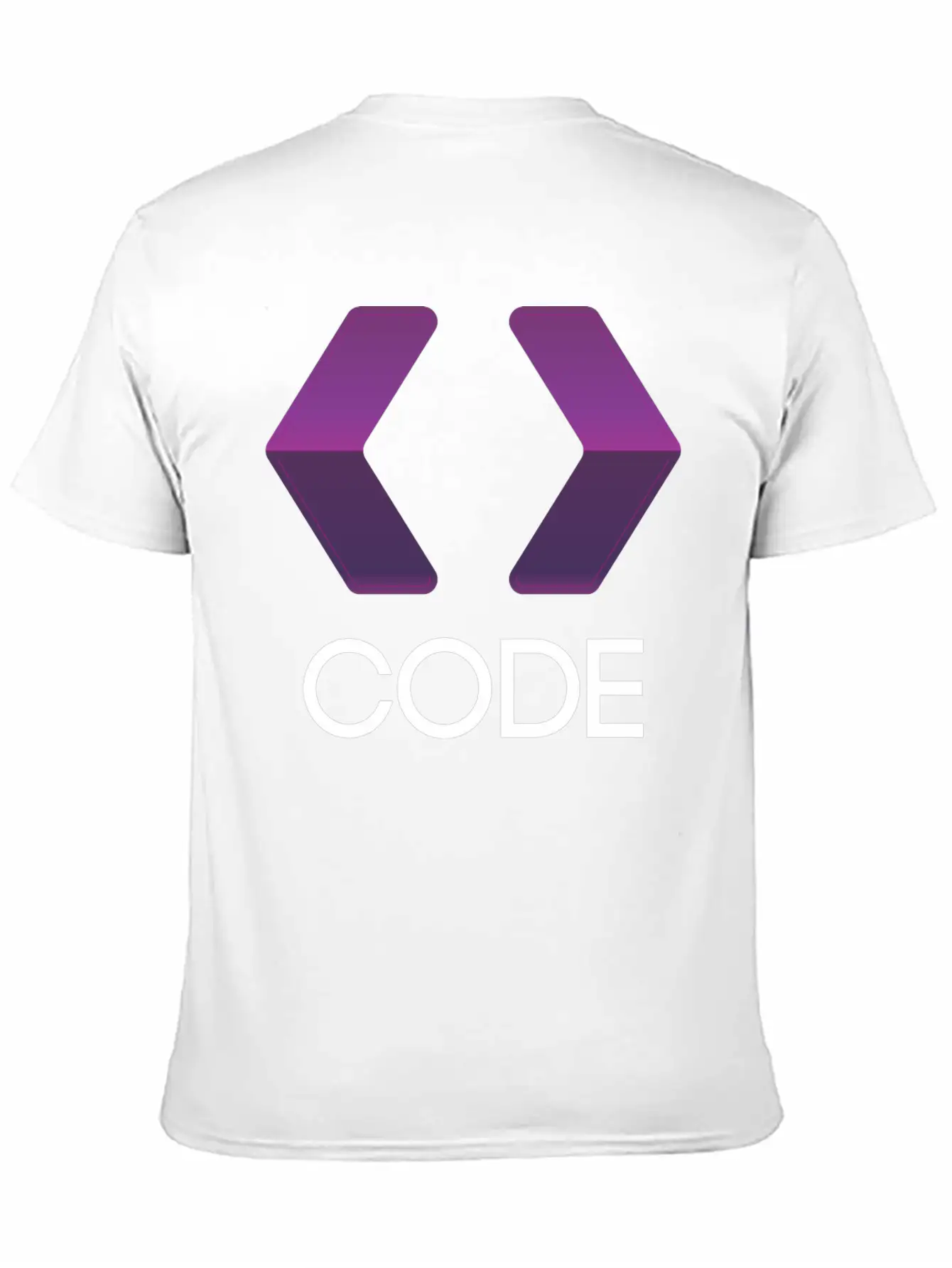 Purple Arrows Shape Code Stylish Everyday T-Shirt – Unisex Basic Cotton Tee