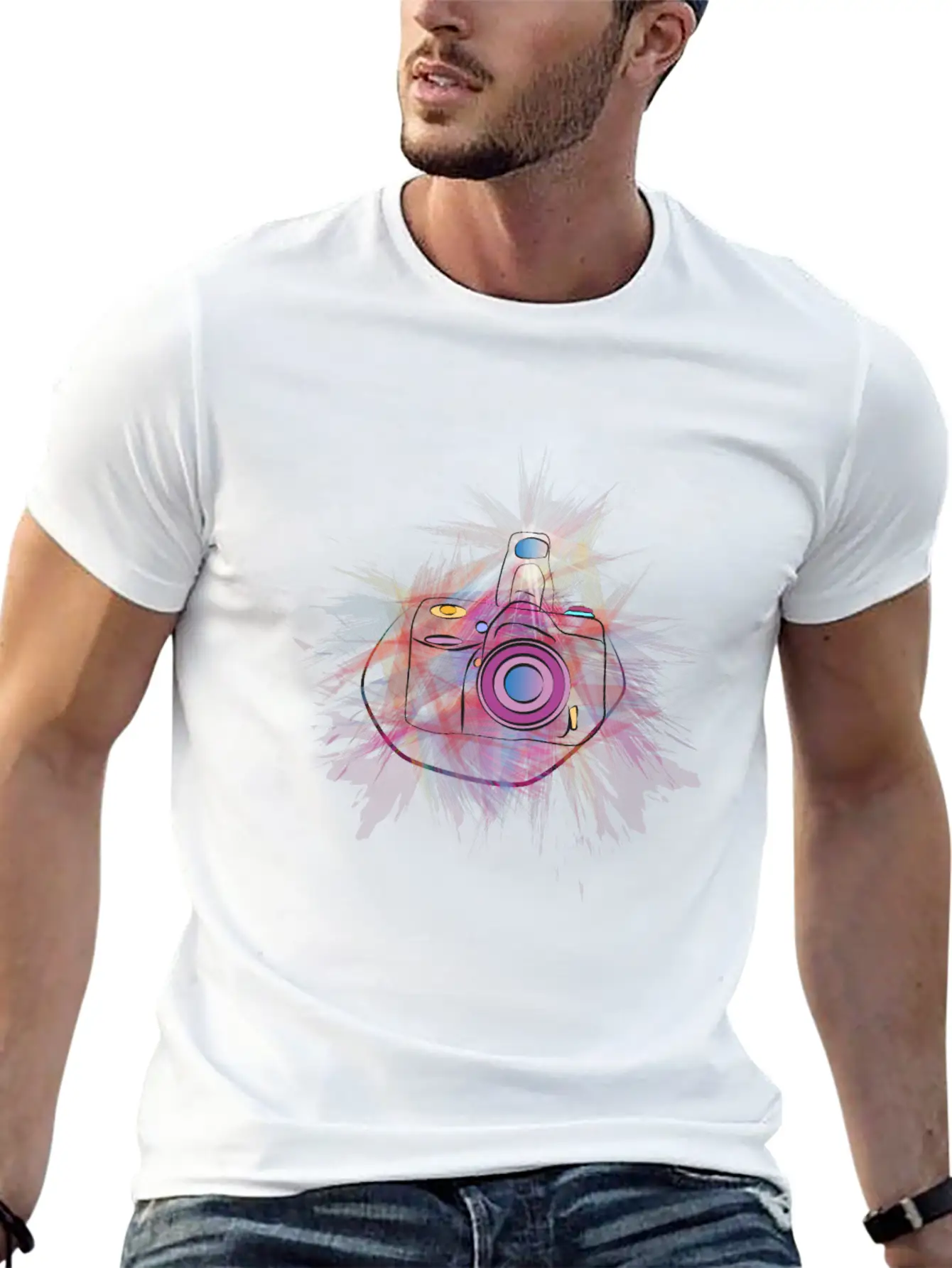Purple Camera Timeless Short Sleeve Tee – Comfy And Minimalist Design