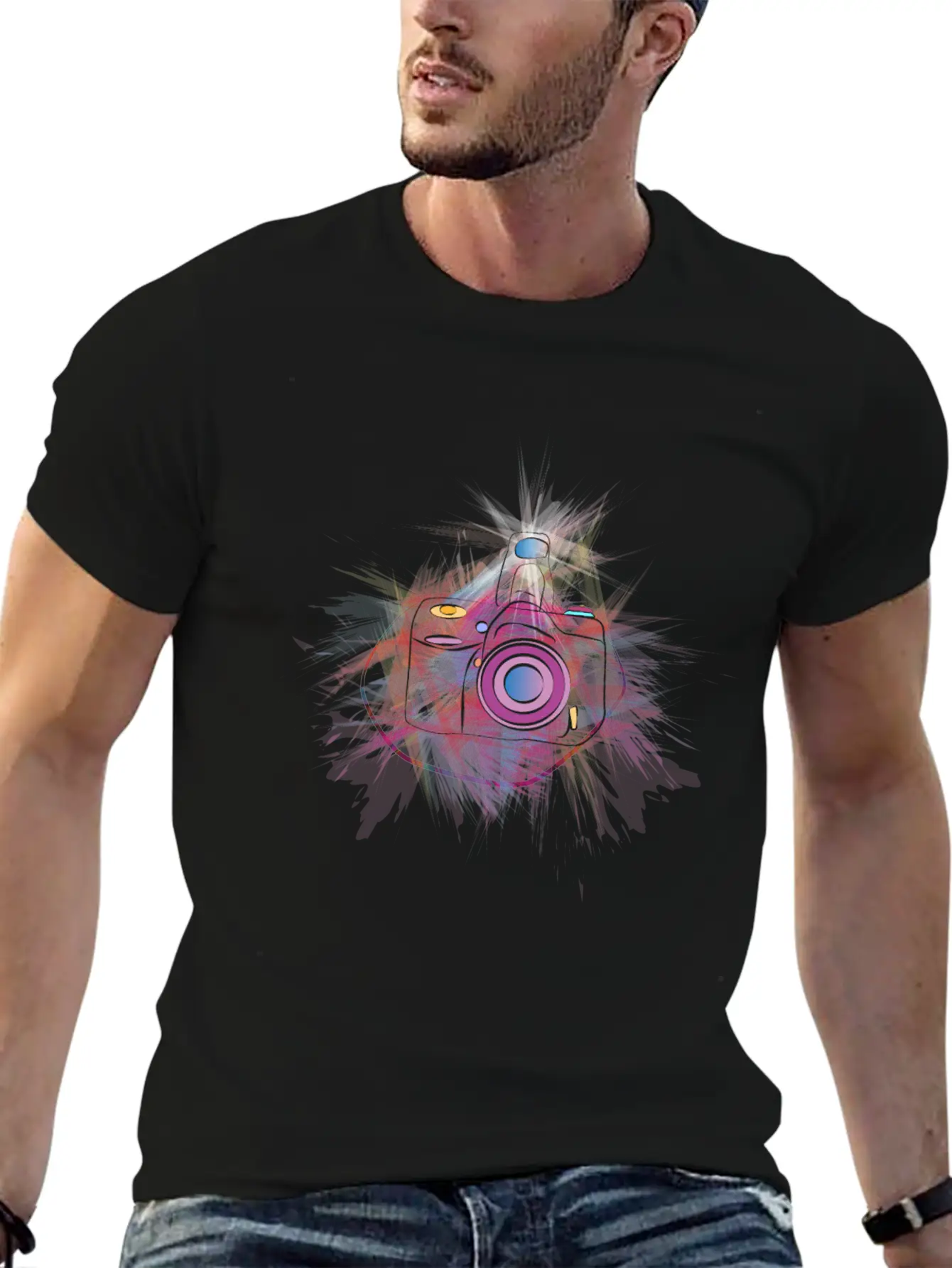 Purple Camera Timeless Short Sleeve Tee – Comfy And Minimalist Design