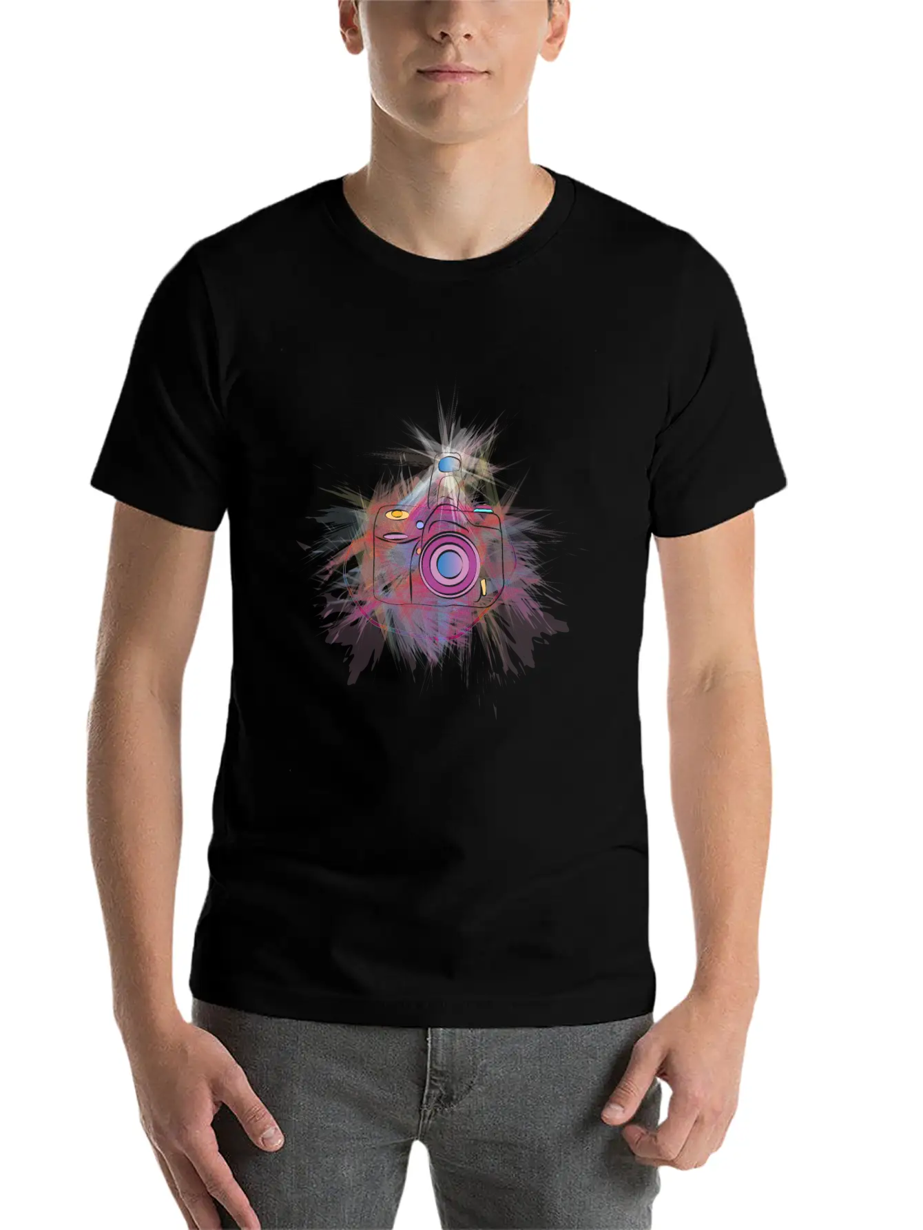 Purple Camera Timeless Short Sleeve Tee – Comfy And Minimalist Design