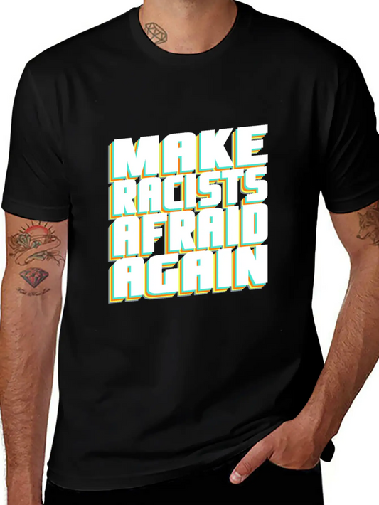 Put A Stop To Racism Basic Graphic T-Shirt – Daily Comfort In Soft Cotton