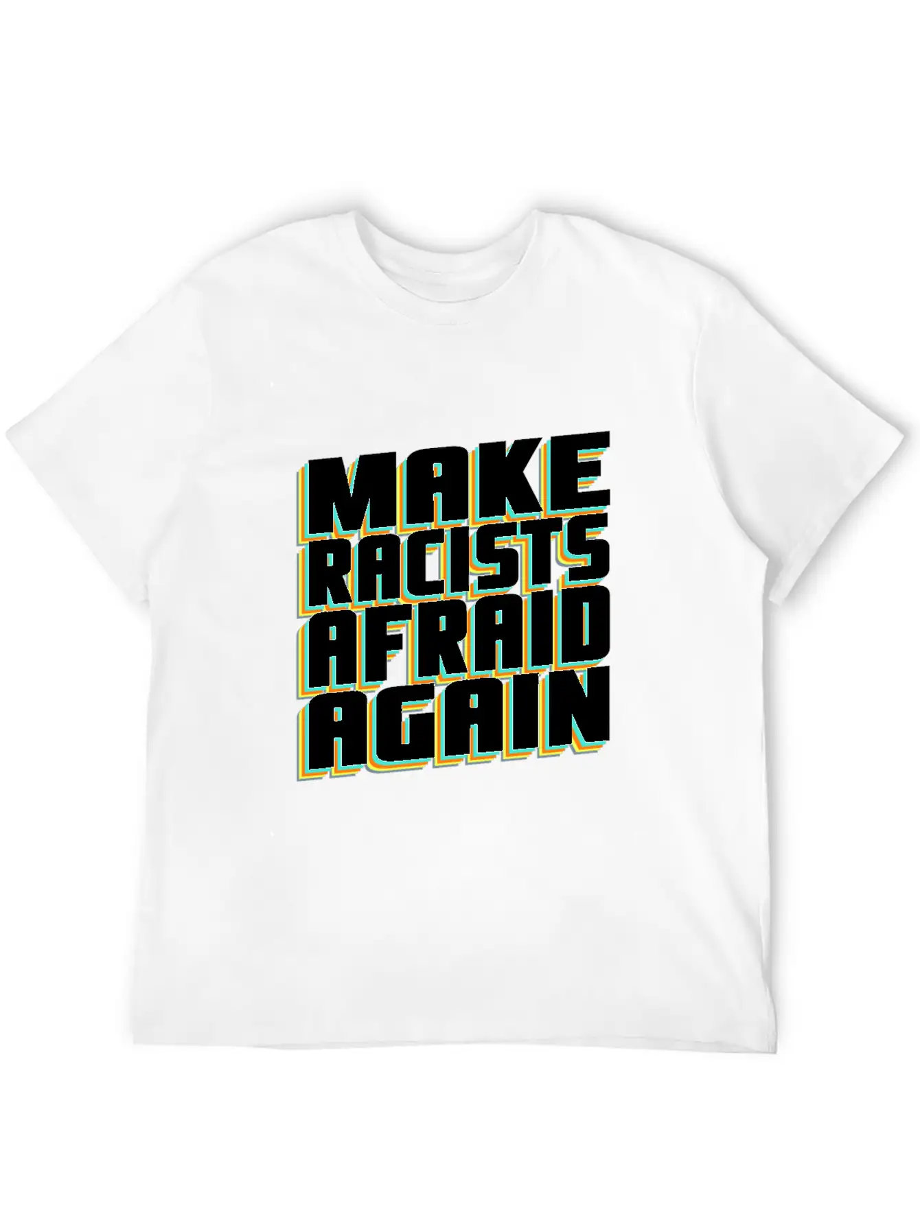 Put A Stop To Racism Basic Graphic T-Shirt – Daily Comfort In Soft Cotton