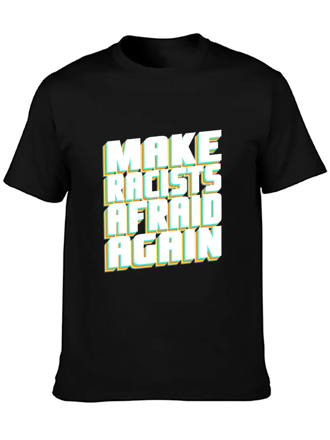 Put A Stop To Racism Basic Graphic T-Shirt – Daily Comfort In Soft Cotton