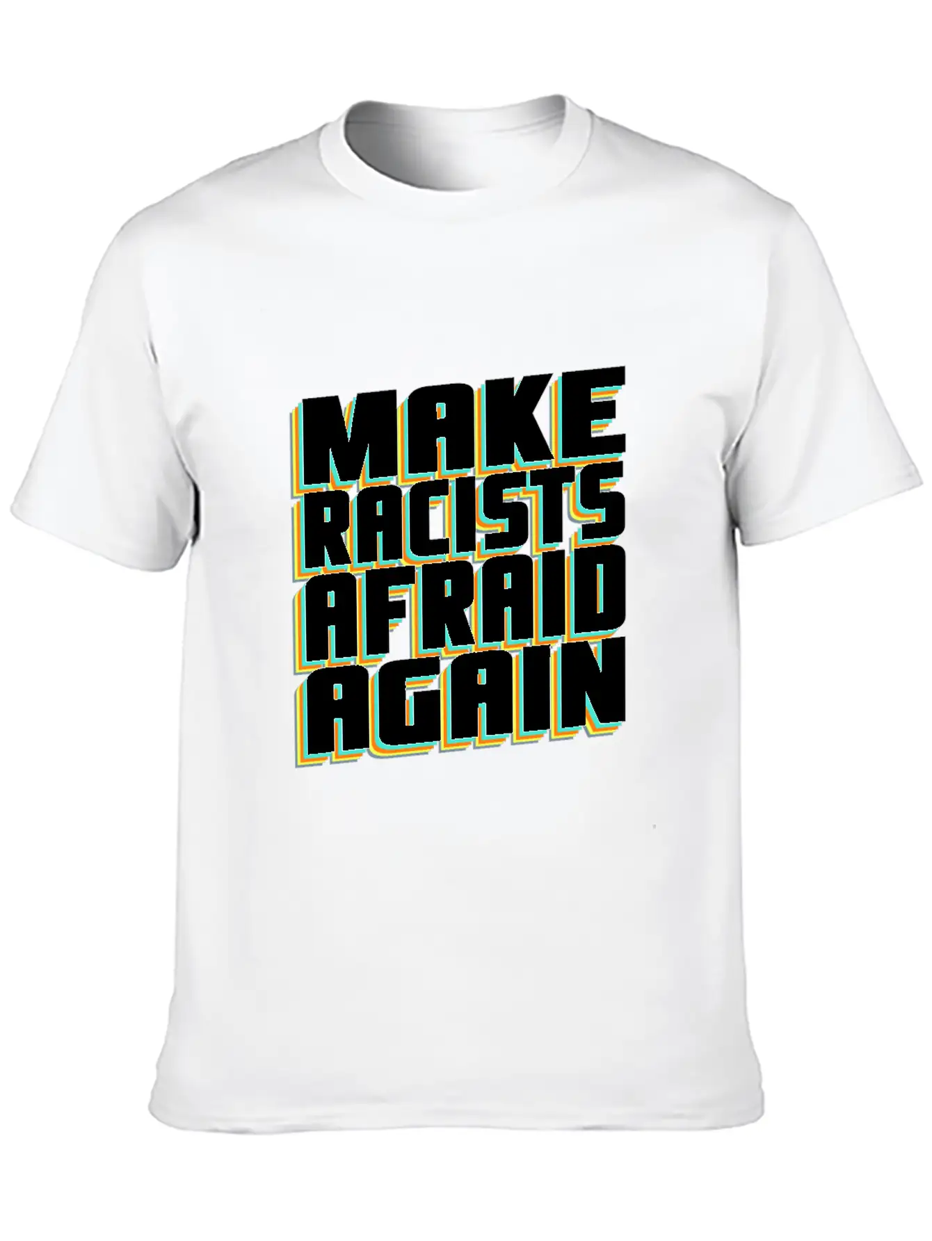 Put A Stop To Racism Basic Graphic T-Shirt – Daily Comfort In Soft Cotton