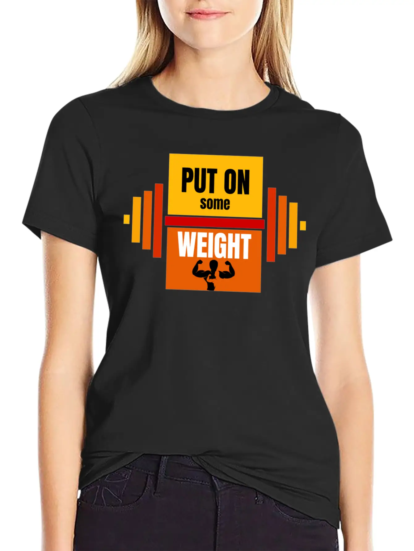 Put On Some Weight T-Shirt Vector Design Basic Graphic T-Shirt – Daily Comfort In Soft Cotton