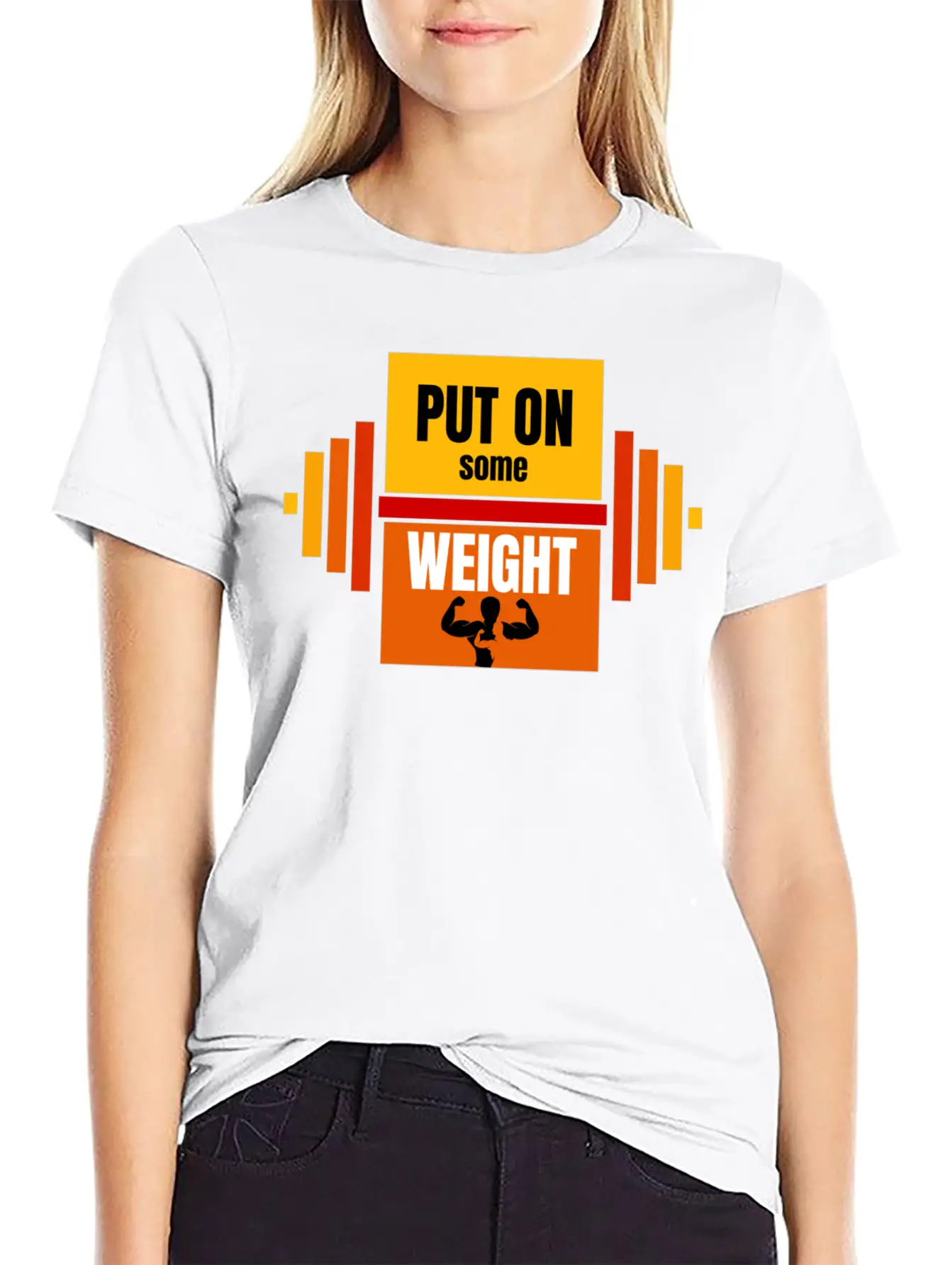 Put On Some Weight T-Shirt Vector Design Basic Graphic T-Shirt – Daily Comfort In Soft Cotton