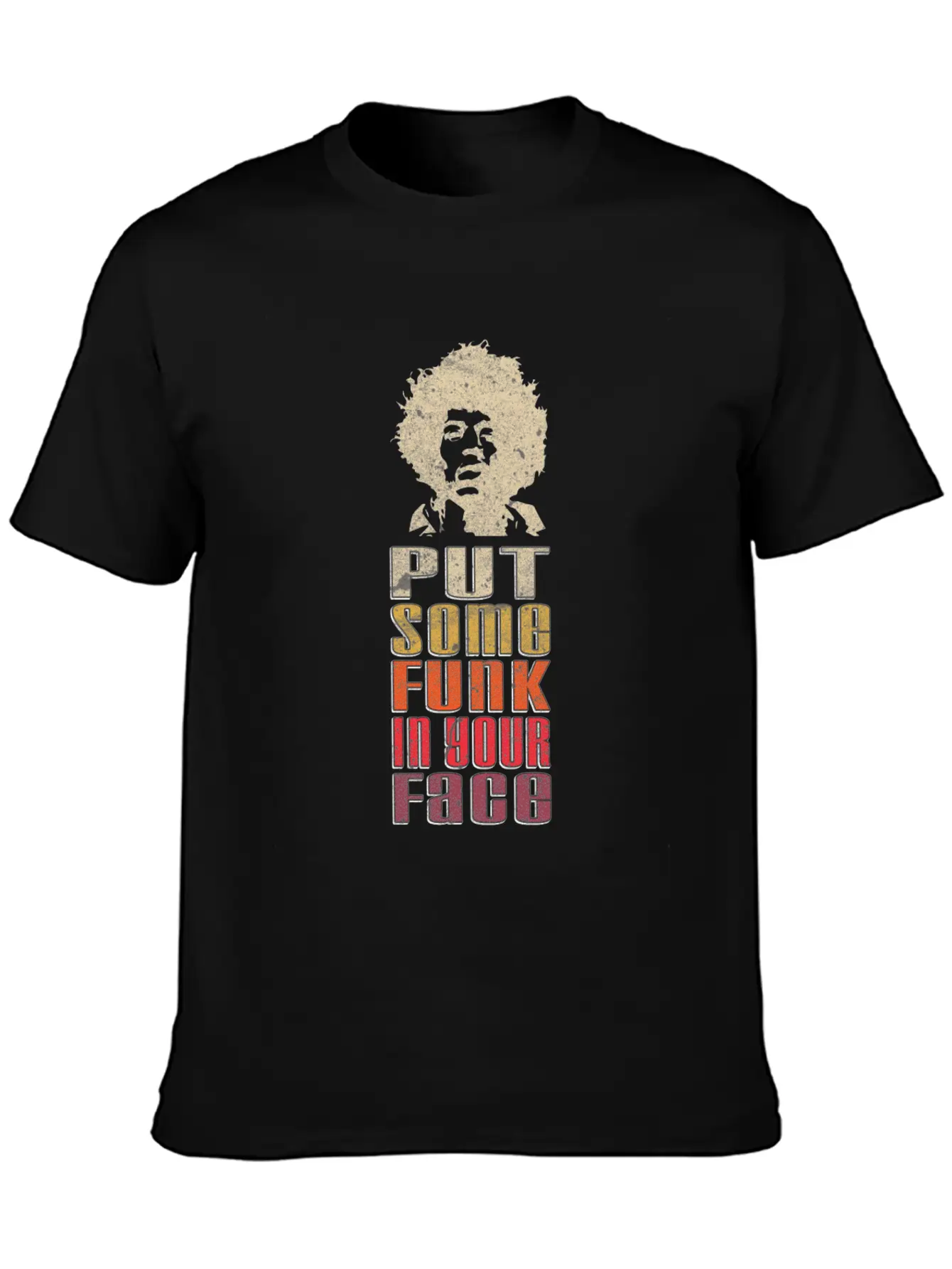 Put Some Funk In Your Face Disco Music Stylish Everyday T-Shirt – Unisex Basic Cotton Tee