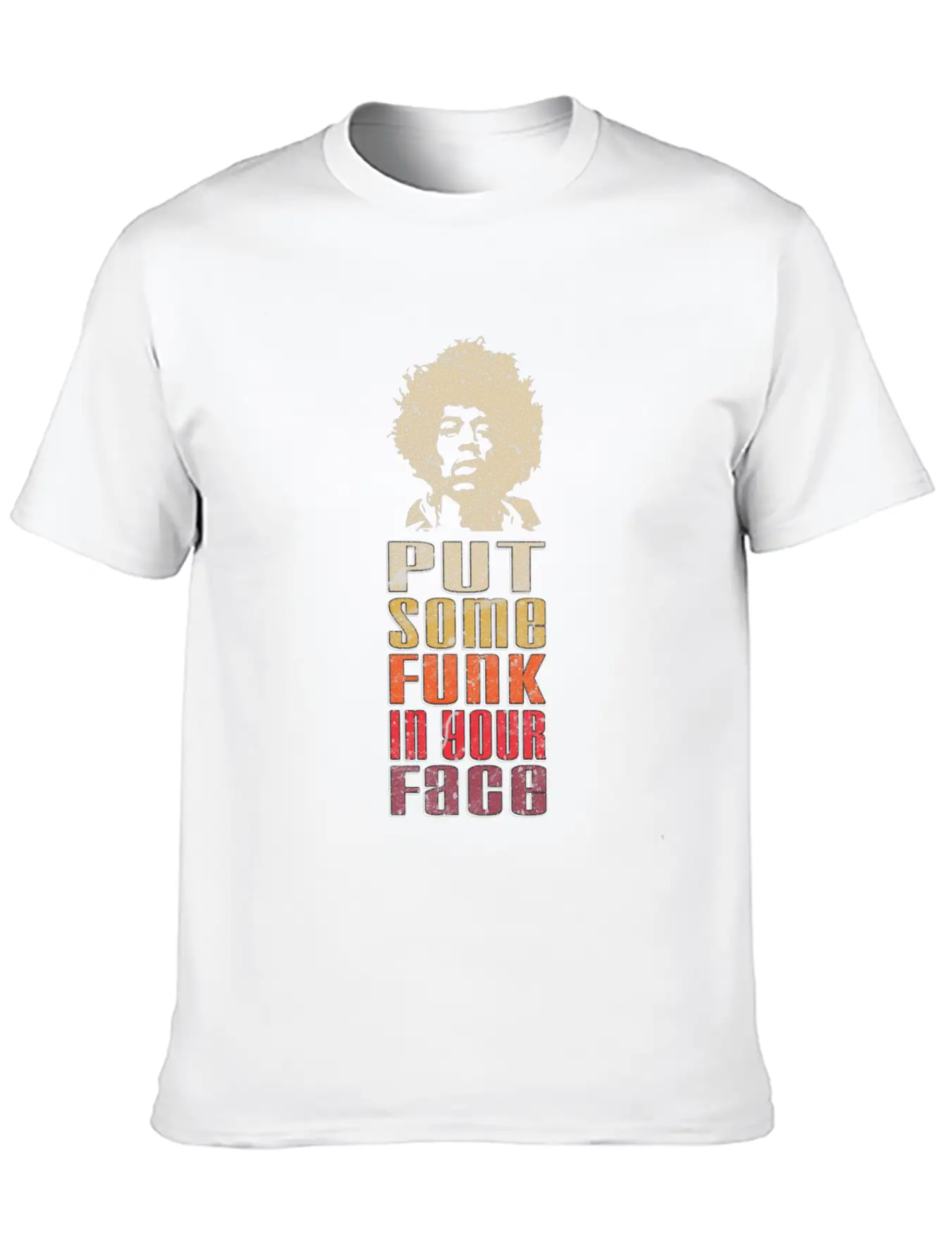 Put Some Funk In Your Face Disco Music Stylish Everyday T-Shirt – Unisex Basic Cotton Tee