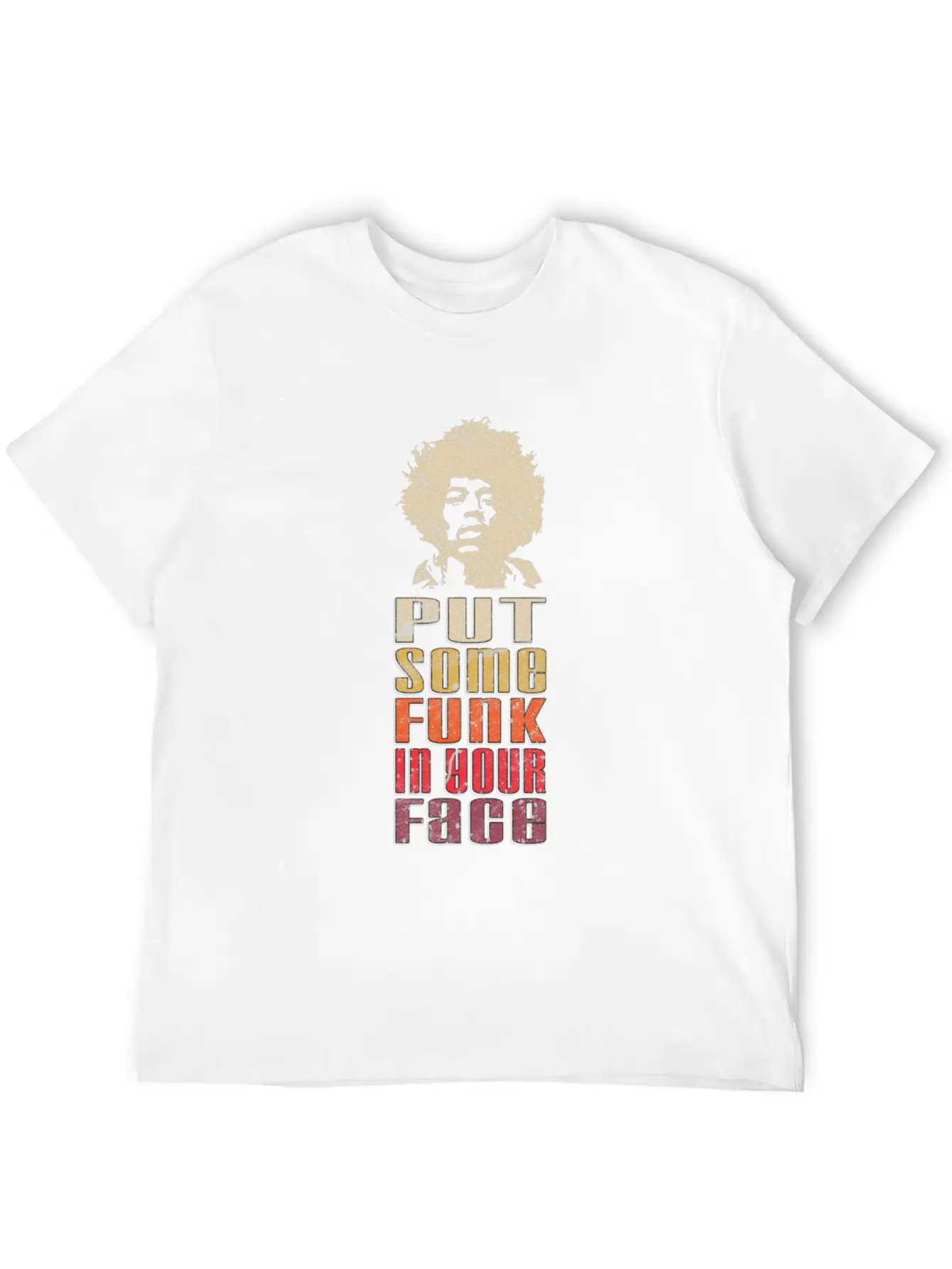 Put Some Funk In Your Face Disco Music Stylish Everyday T-Shirt – Unisex Basic Cotton Tee