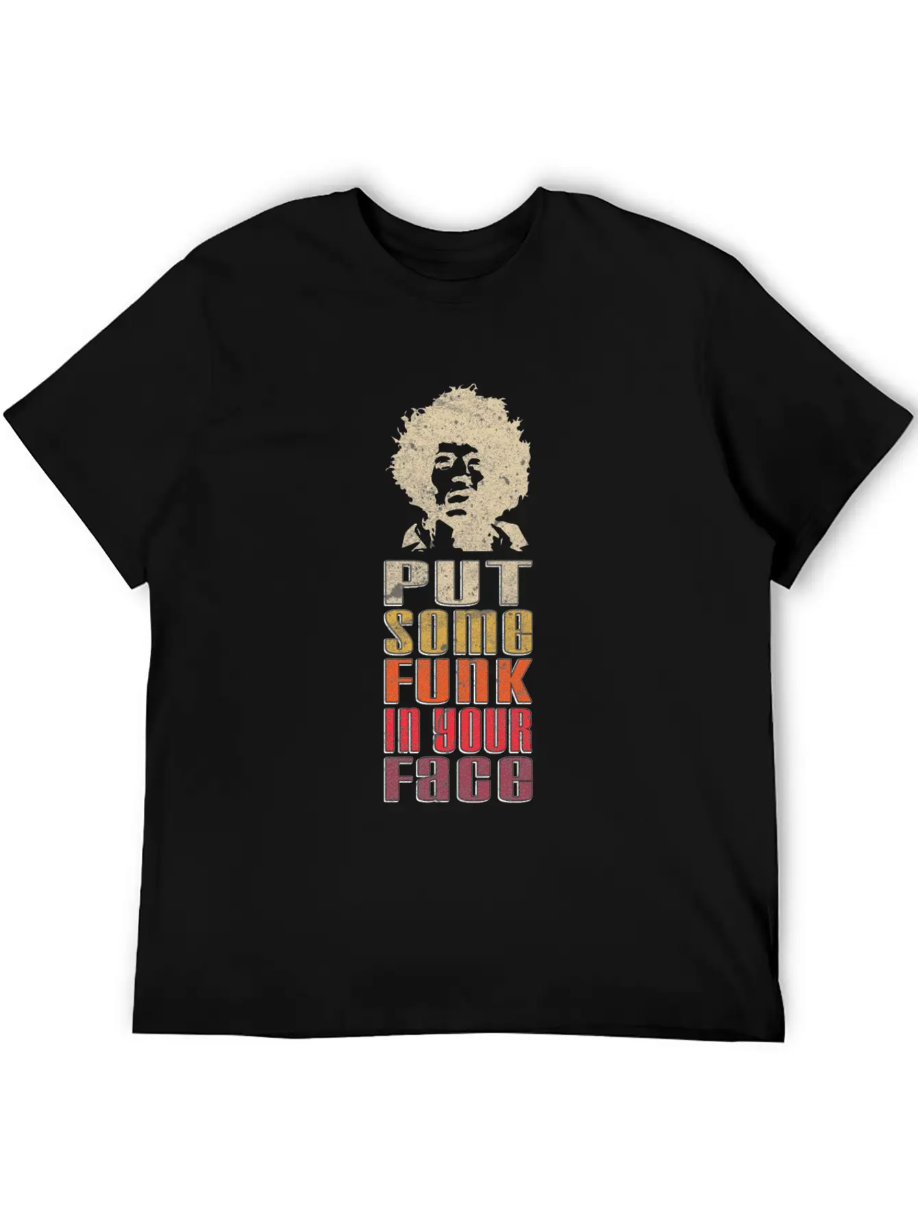 Put Some Funk In Your Face Disco Music Stylish Everyday T-Shirt – Unisex Basic Cotton Tee