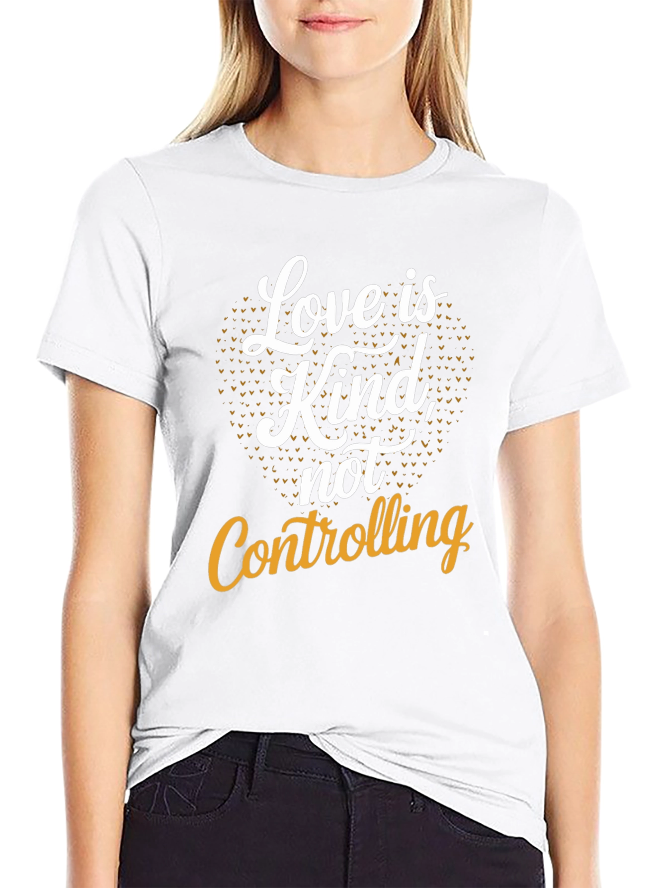 Love is Kind Graphic Tee - Black Cotton T-Shirt