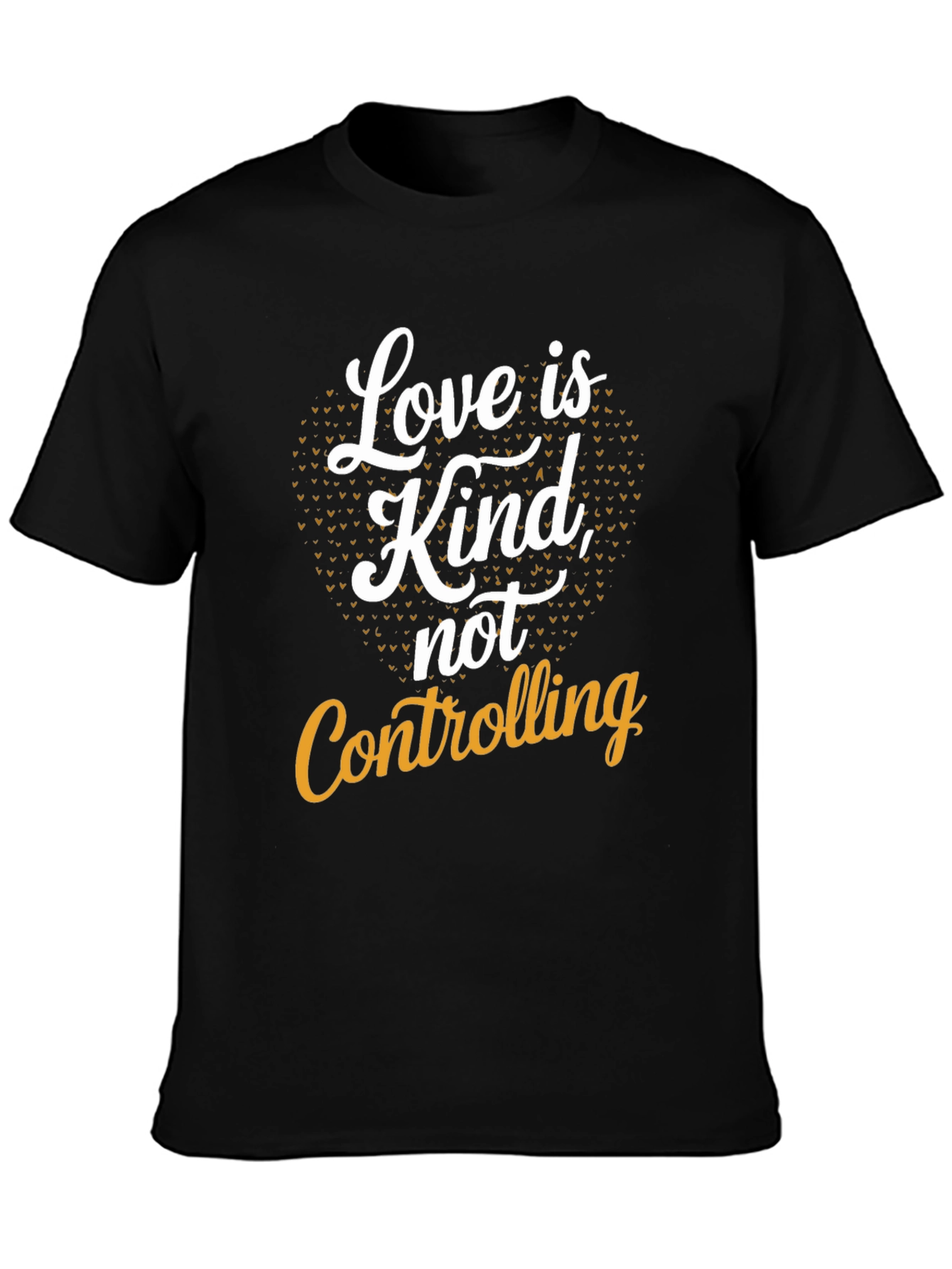 Love is Kind Graphic Tee - Black Cotton T-Shirt