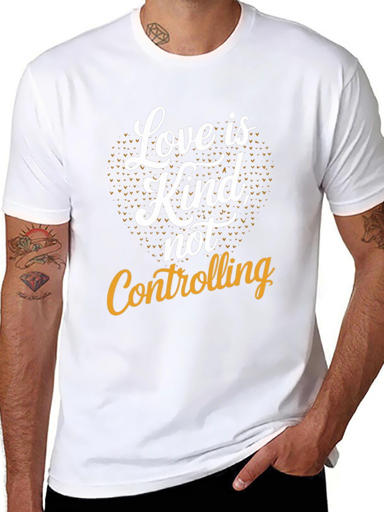 Love is Kind Graphic Tee - Black Cotton T-Shirt