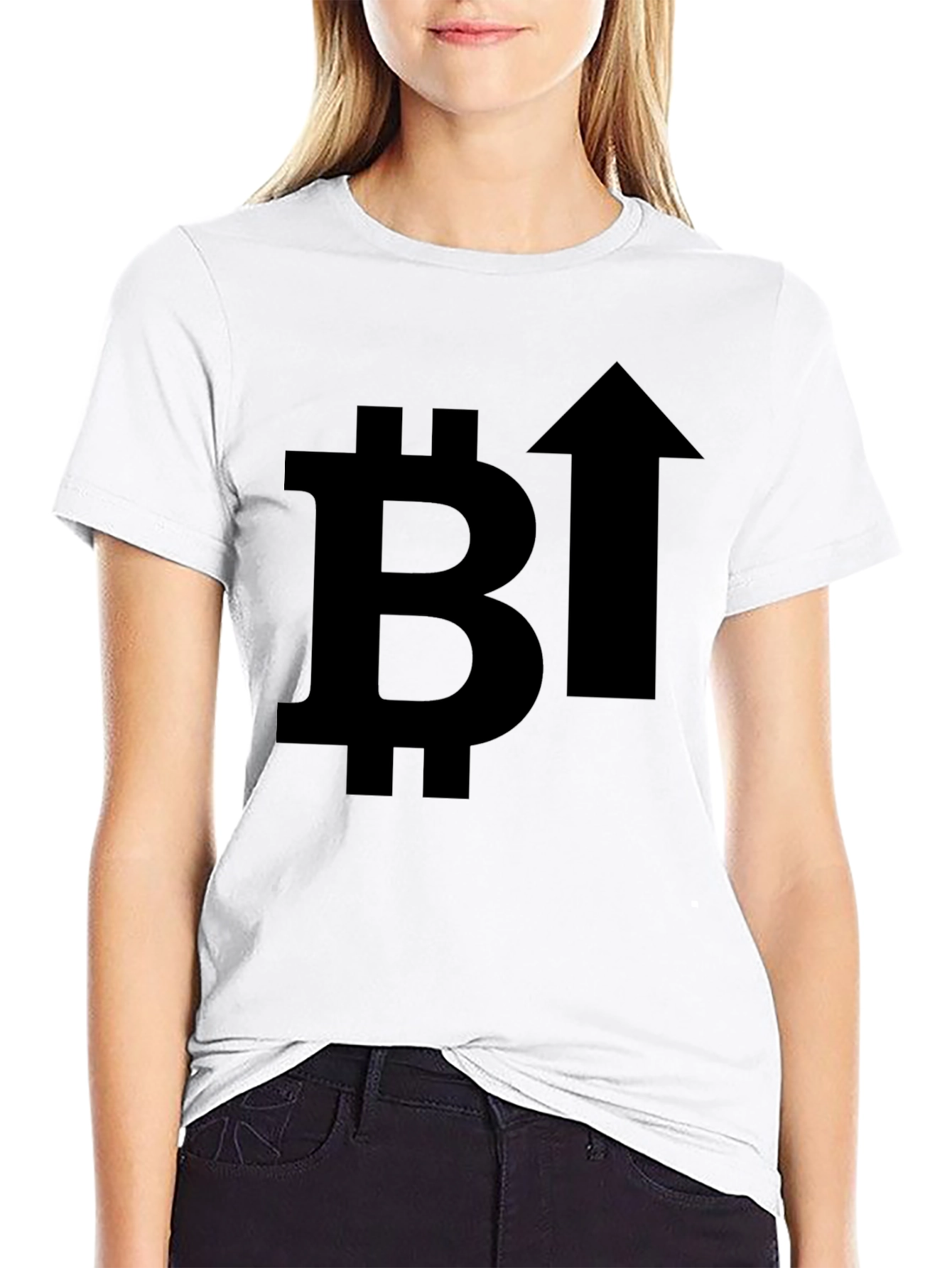 Bitcoin Up Arrow Graphic Tee