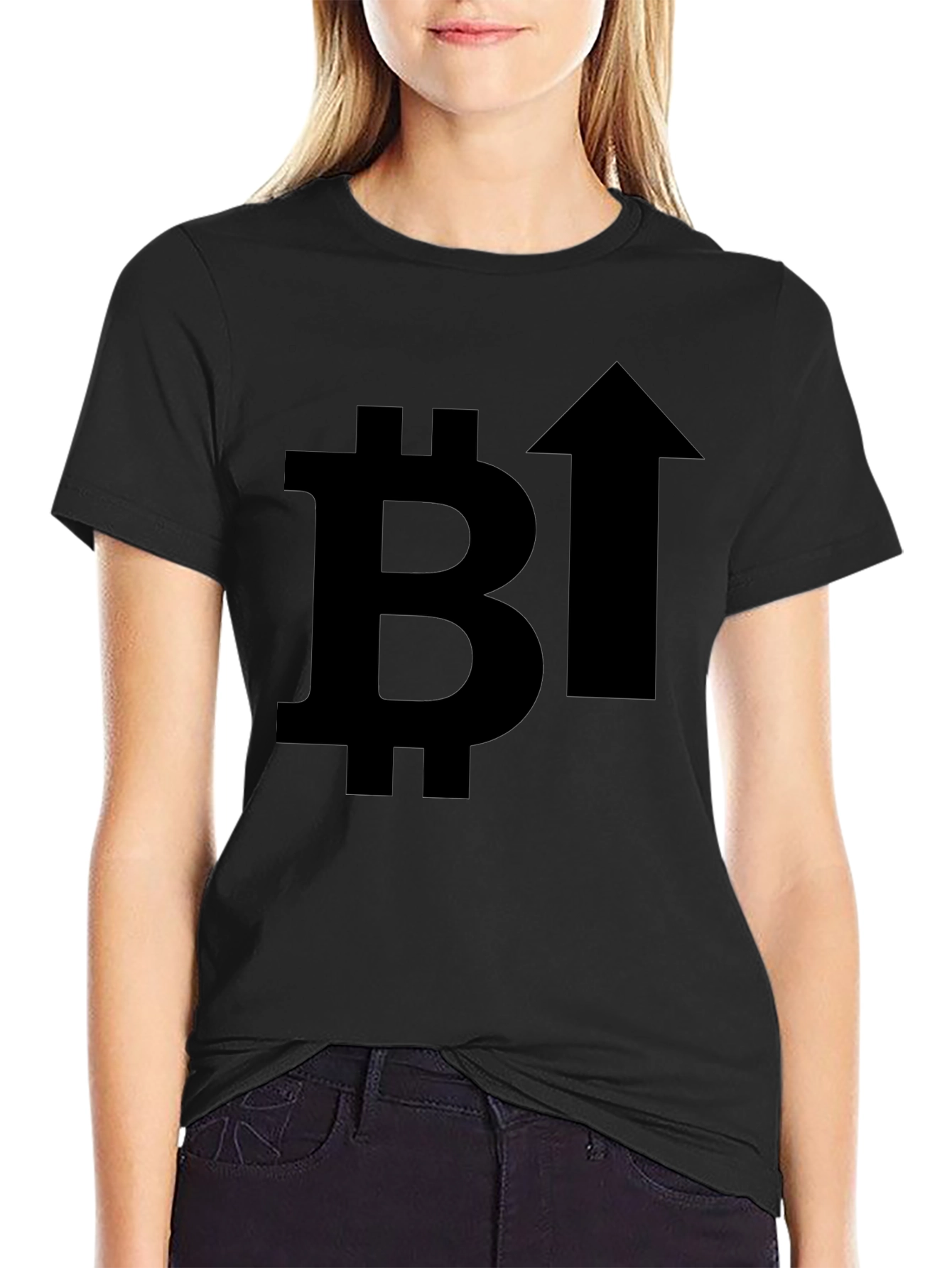 Bitcoin Up Arrow Graphic Tee