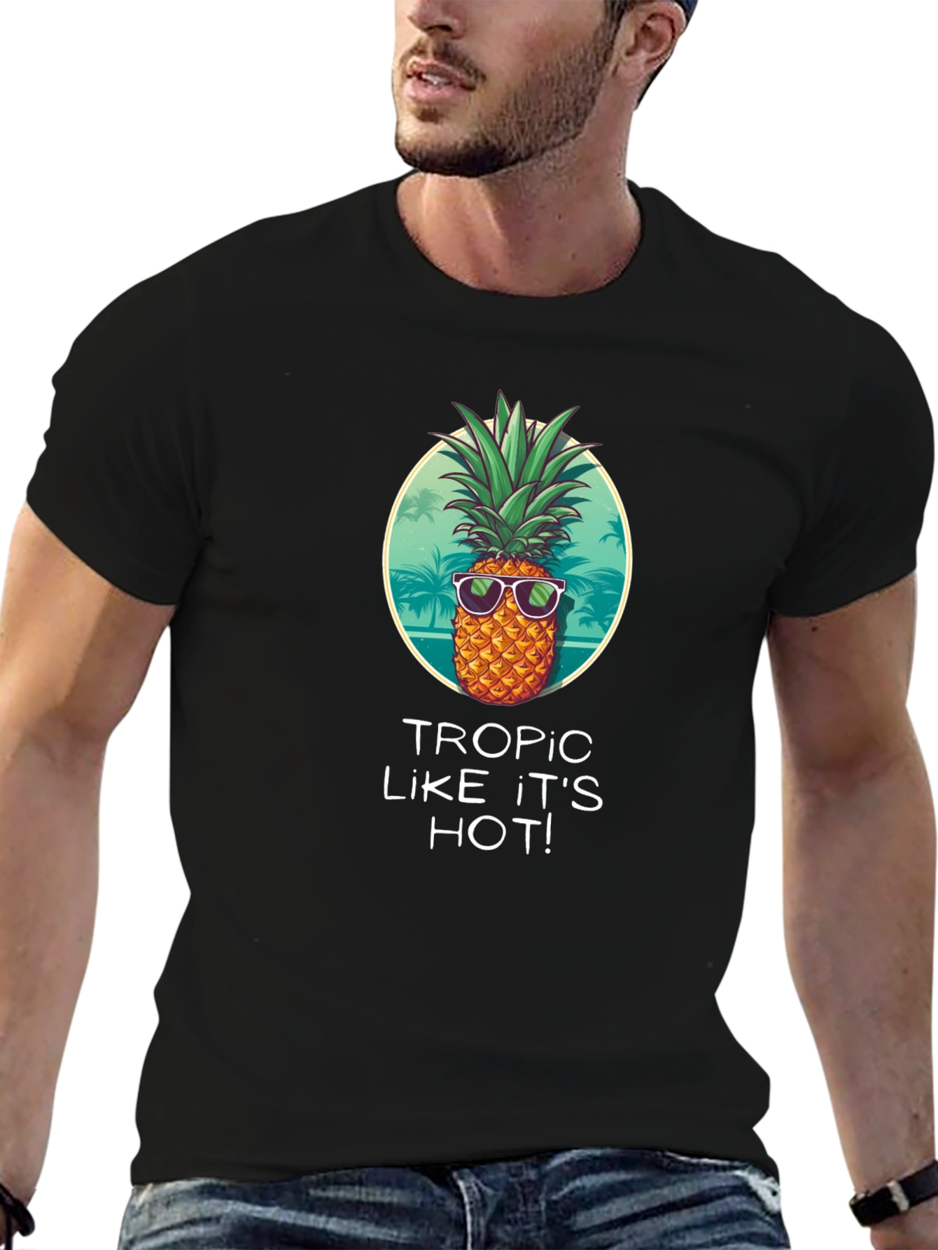 Tropic Like Its Hot Graphic T-Shirt
