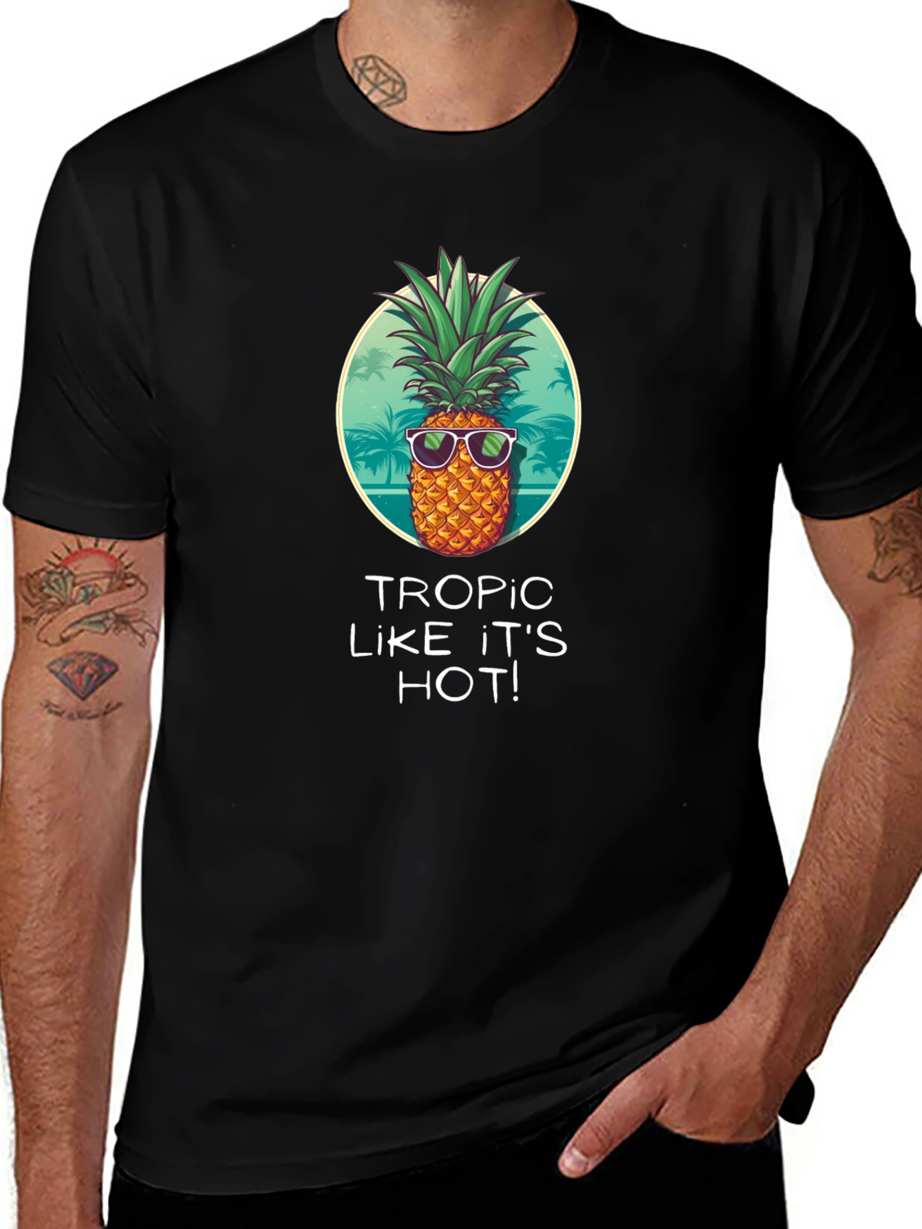 Tropic Like Its Hot Graphic T-Shirt