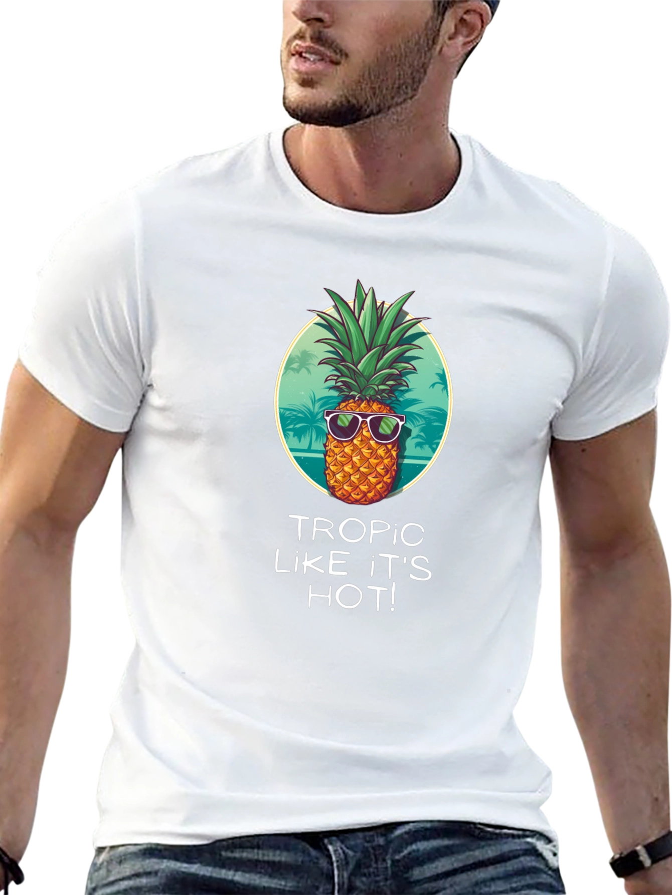 Tropic Like Its Hot Graphic T-Shirt