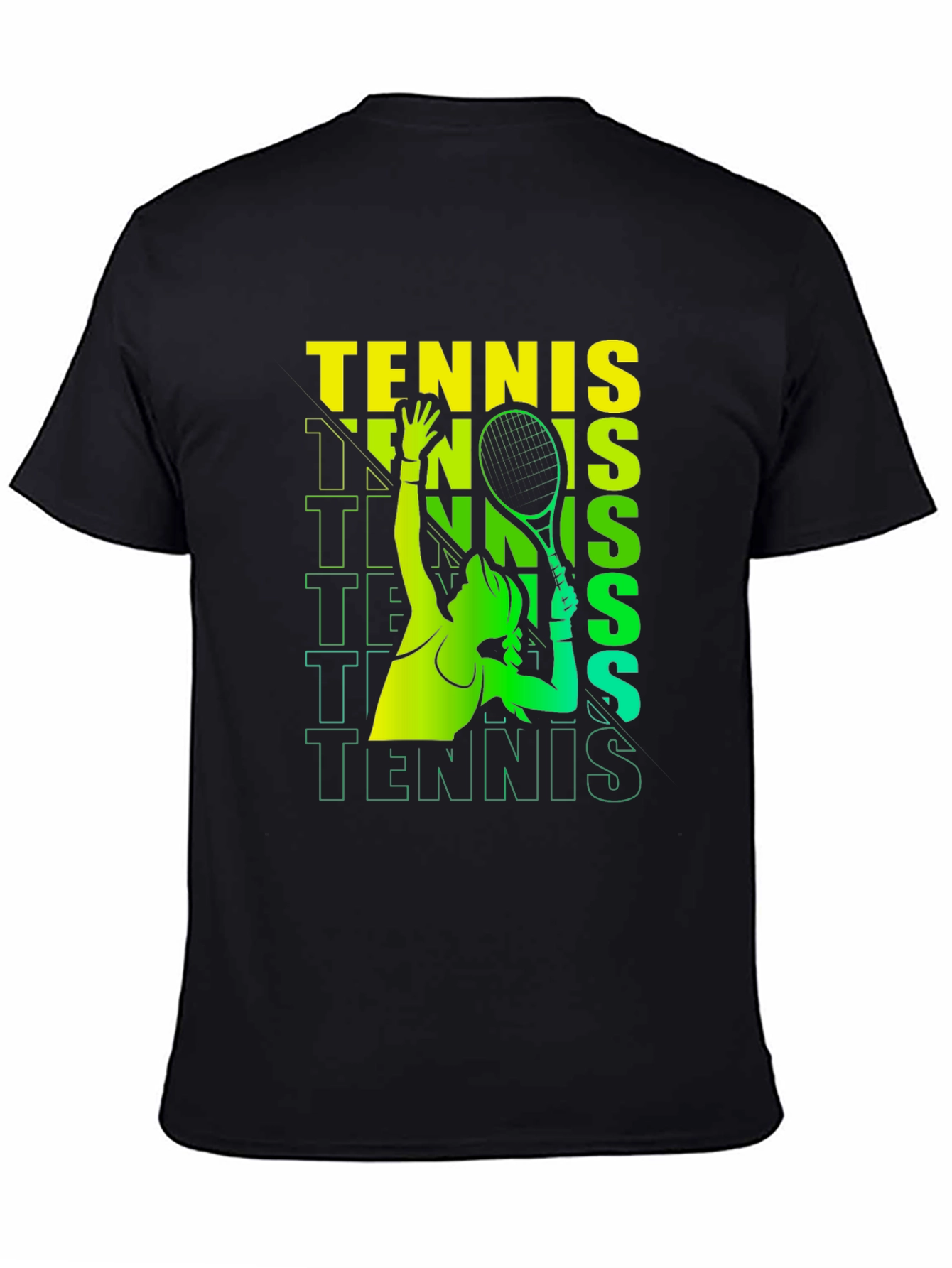 Tennis Player Graphic Print T-Shirt