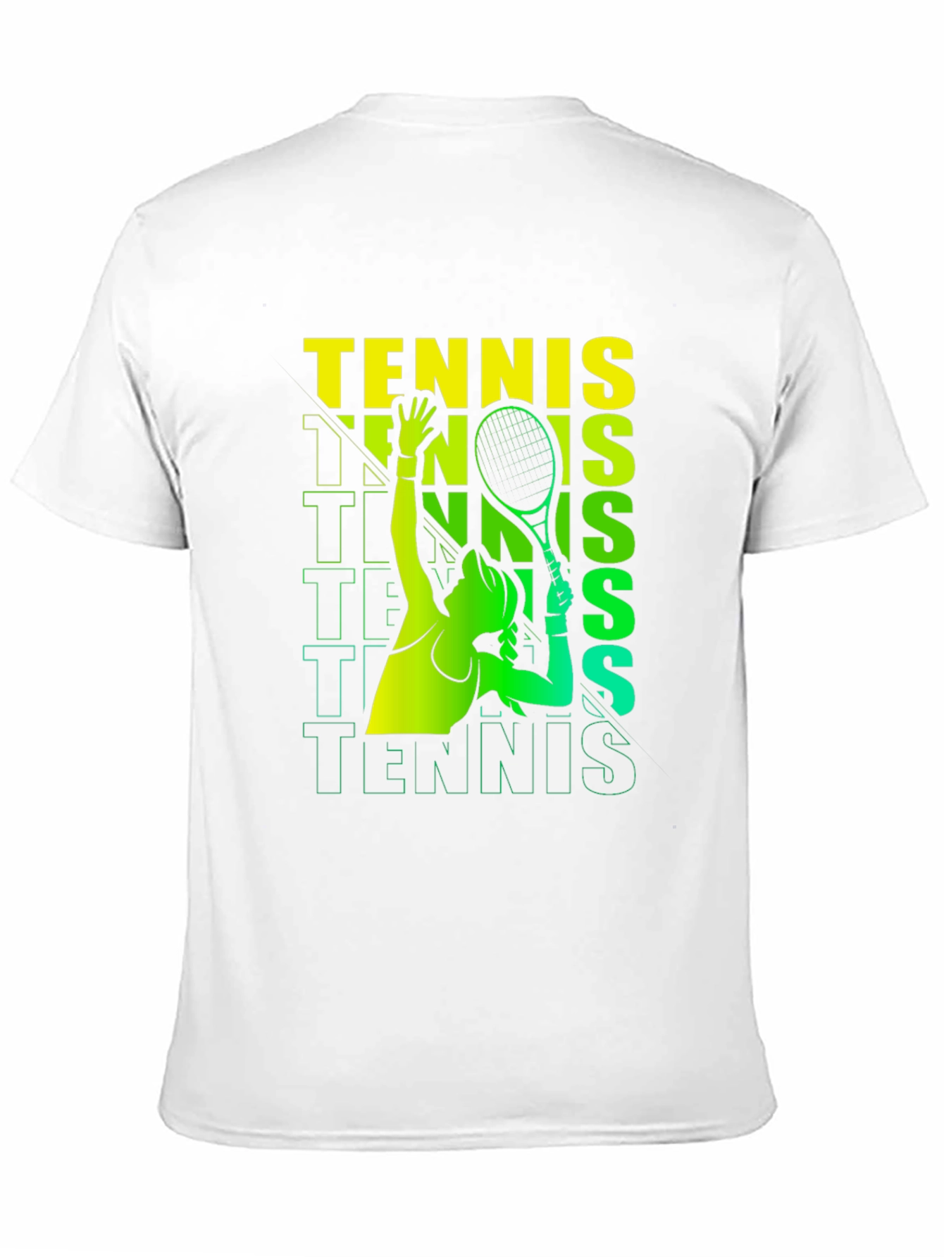 Tennis Player Graphic Print T-Shirt