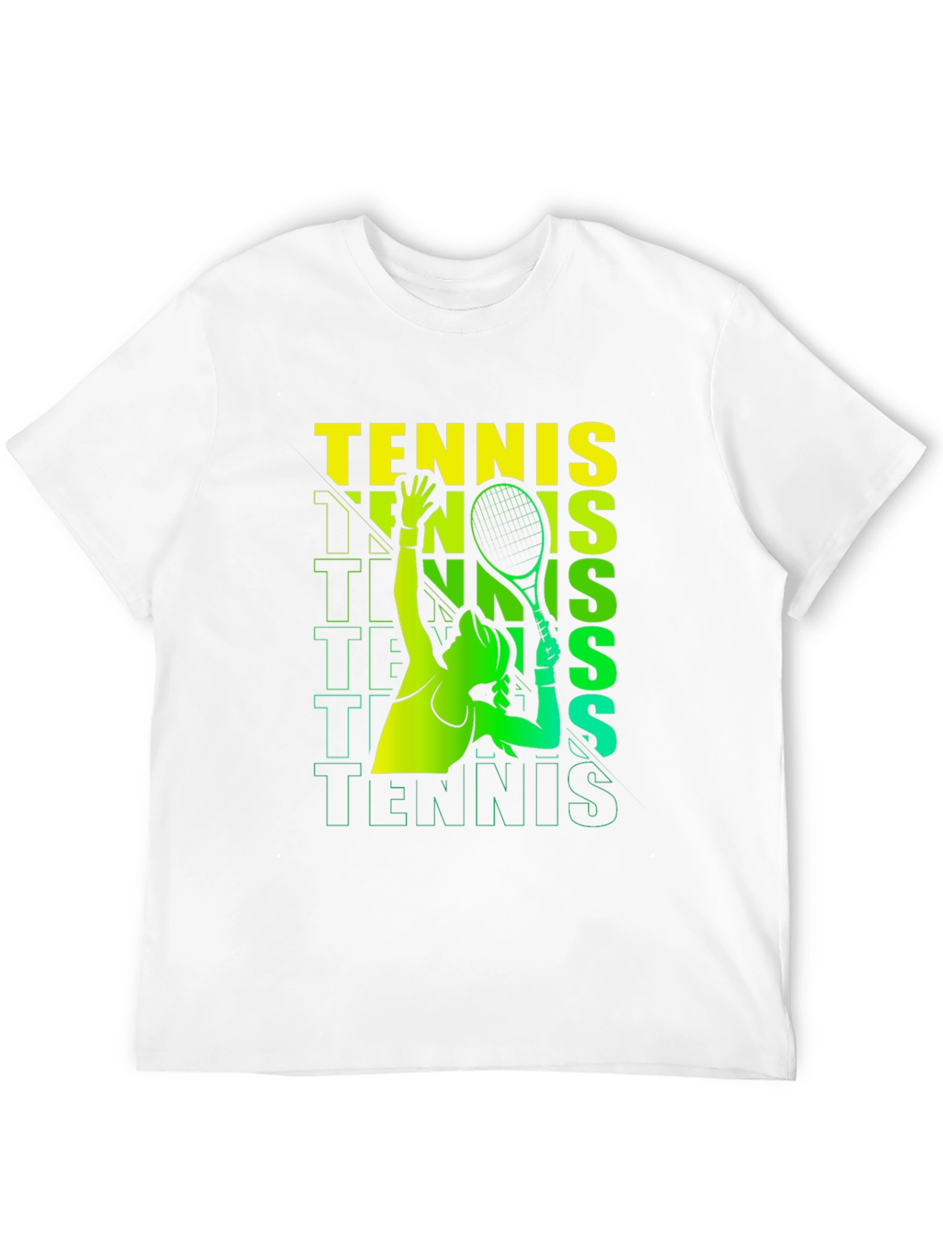 Tennis Player Graphic Print T-Shirt