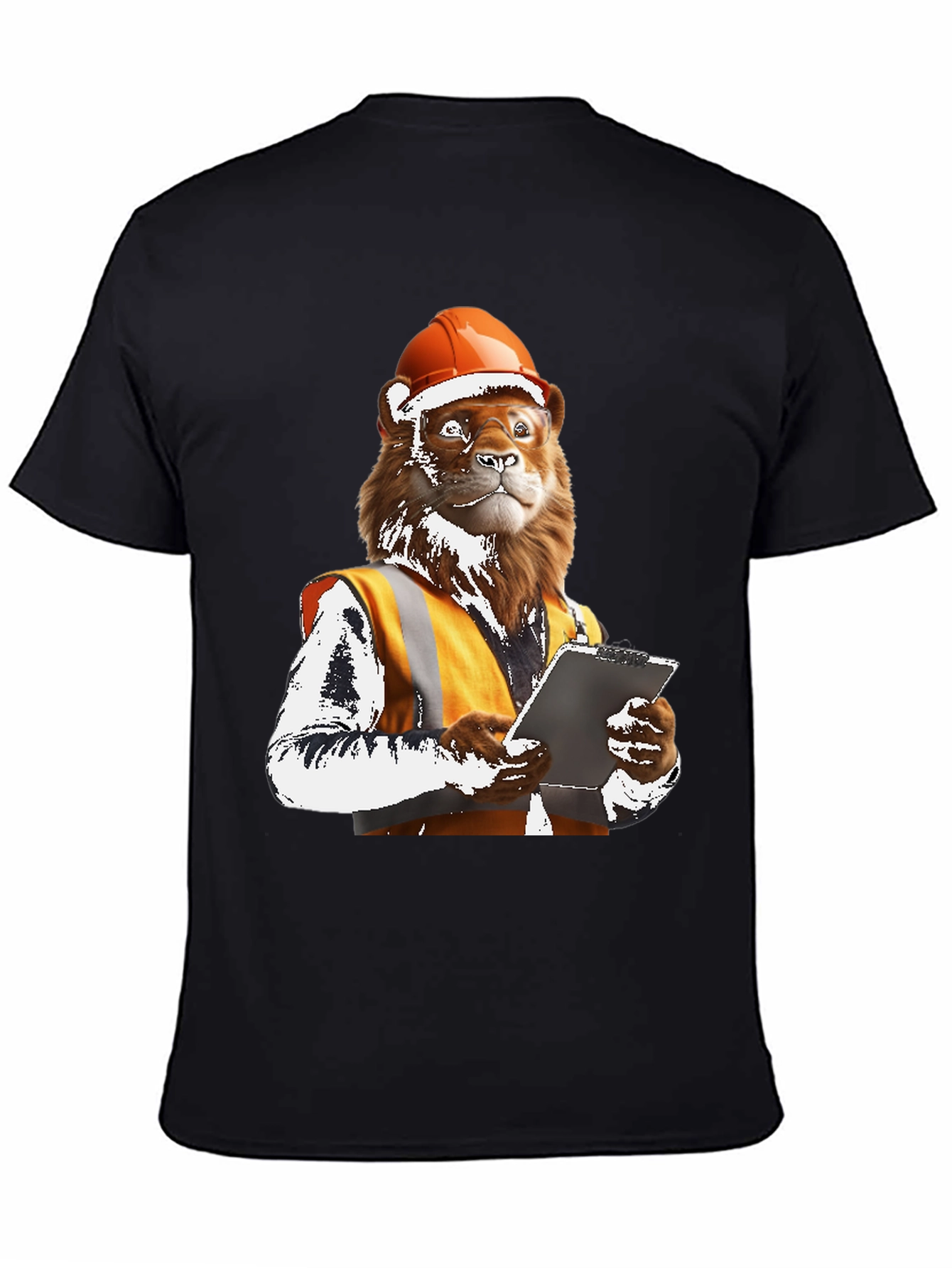 Lion Construction Worker Graphic Tee