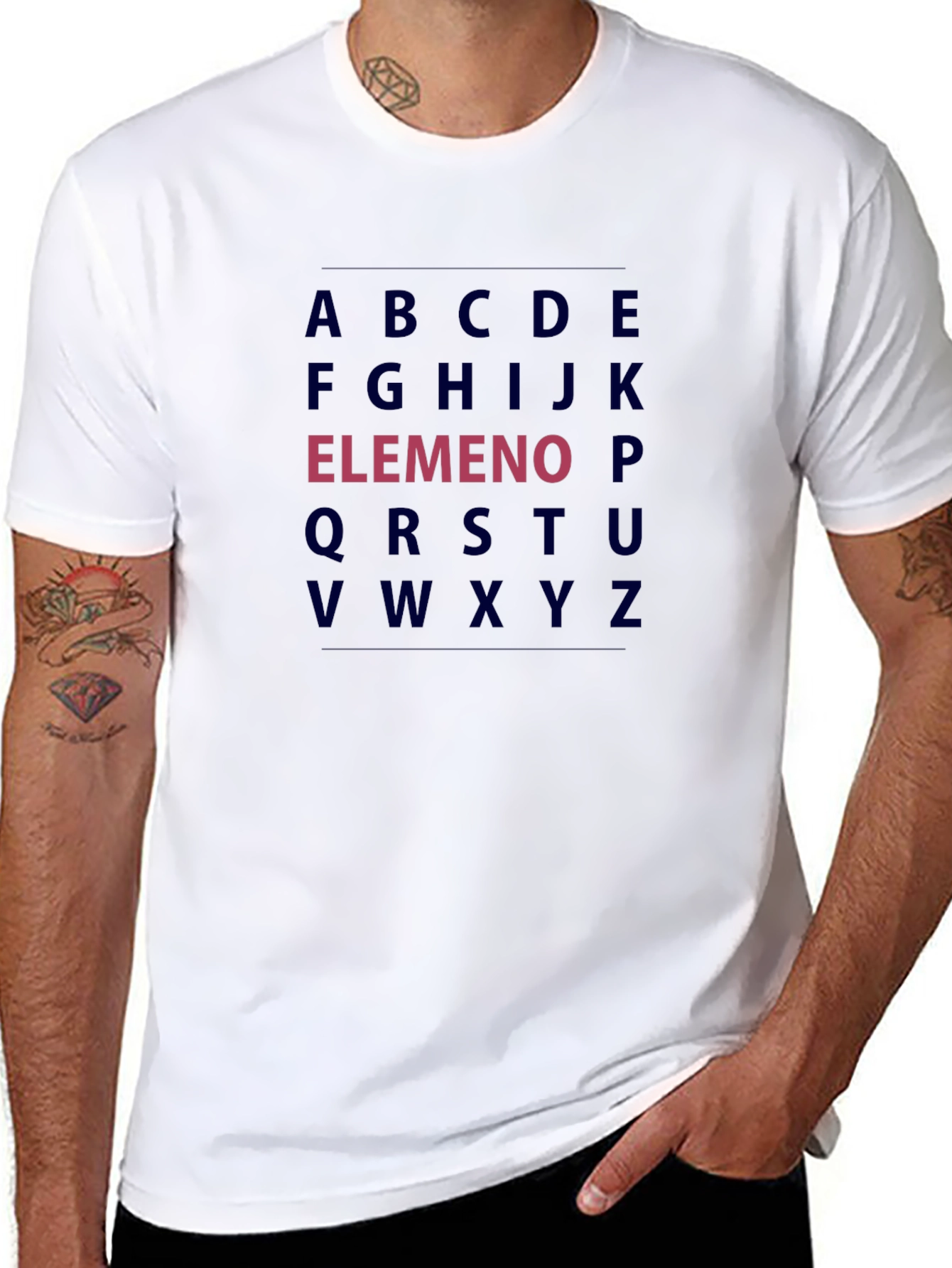 Alphabet Black T-Shirt - Funny LMNOP Tee