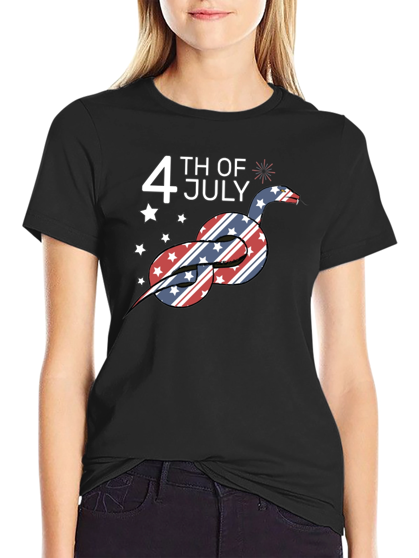 Patriotic Snake 4th of July T-Shirt