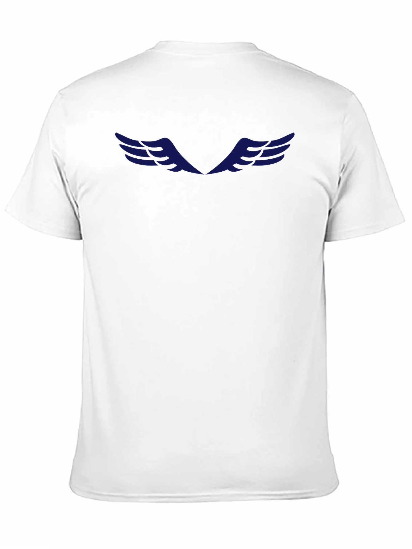 Mens Black Graphic Tee - Wing Design