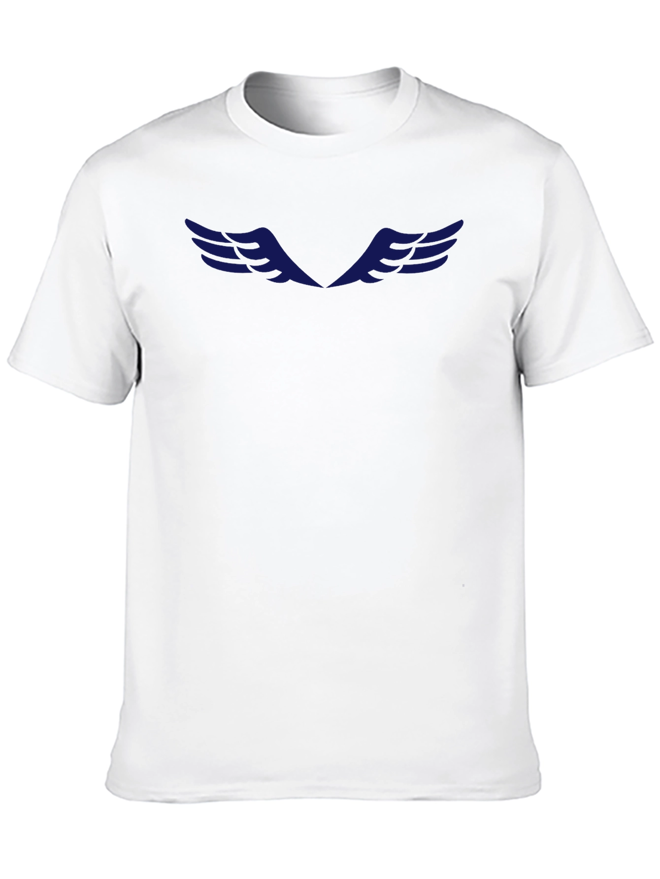 Mens Black Graphic Tee - Wing Design