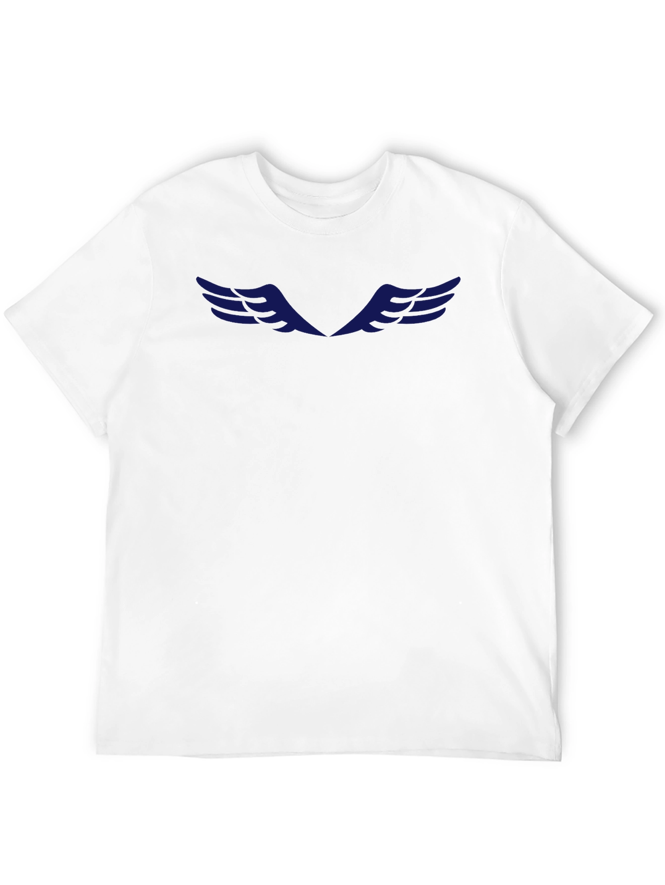 Mens Black Graphic Tee - Wing Design