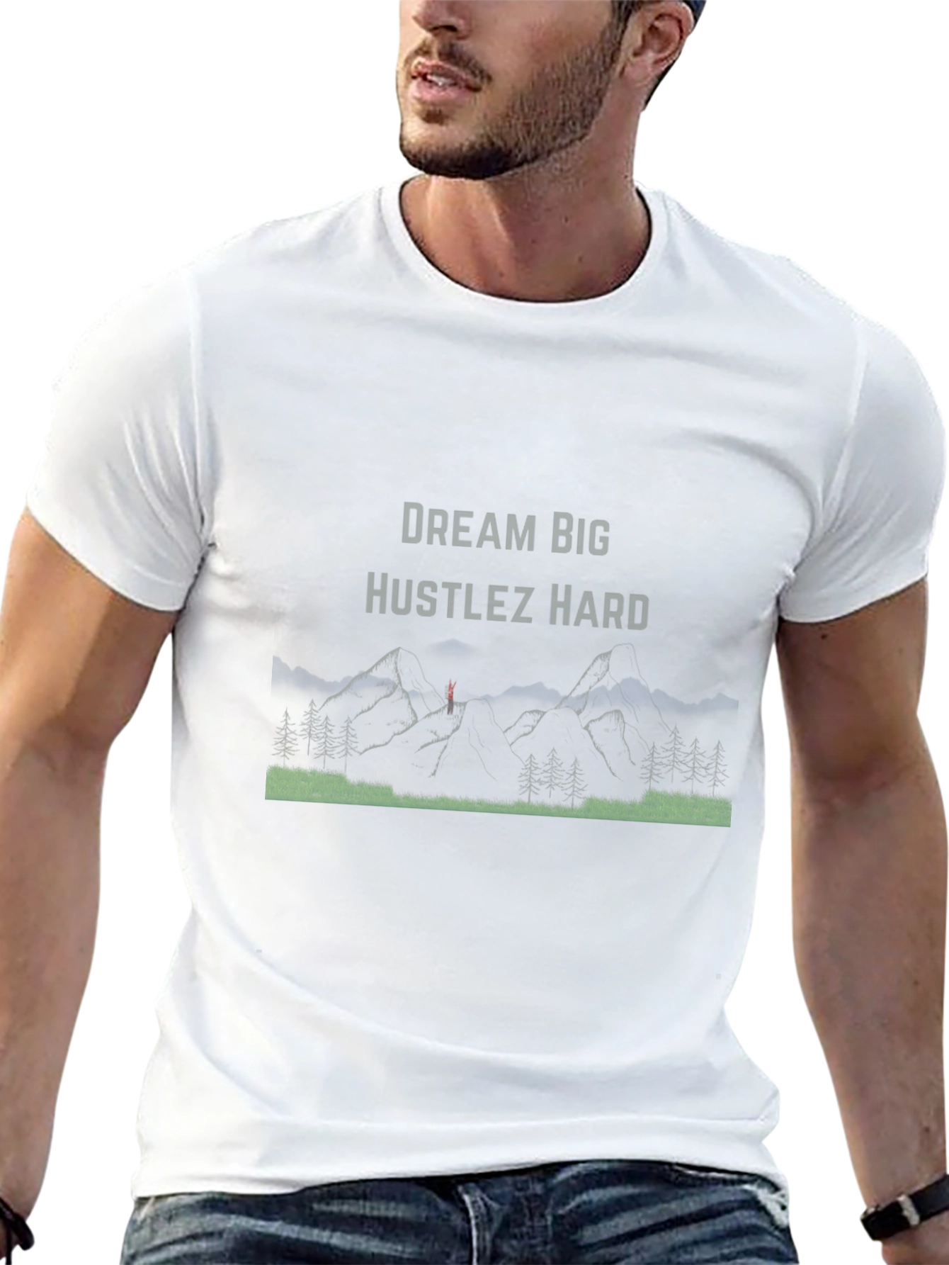 Dream Big Hustlez Hard Black T-Shirt