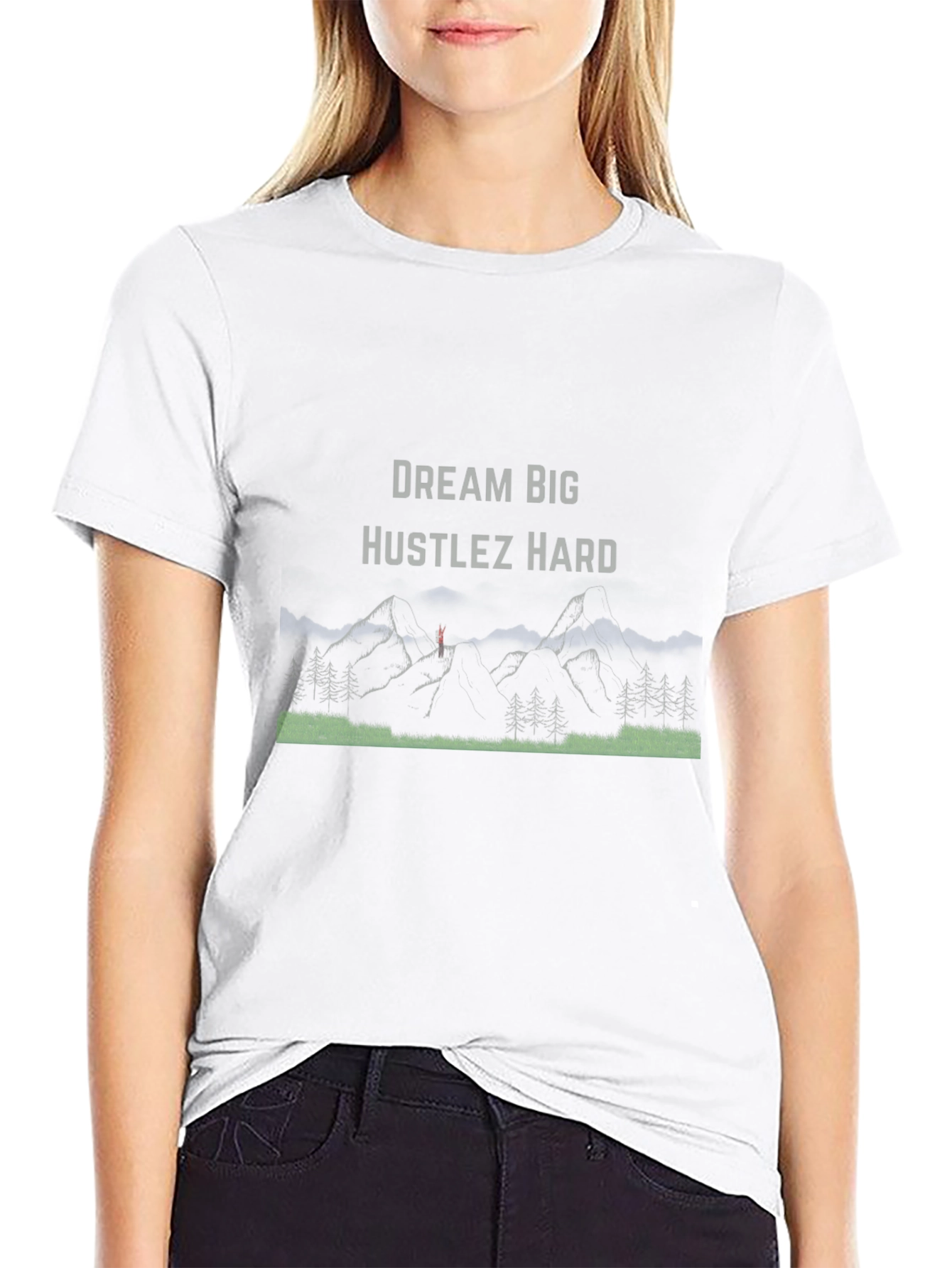 Dream Big Hustlez Hard Black T-Shirt