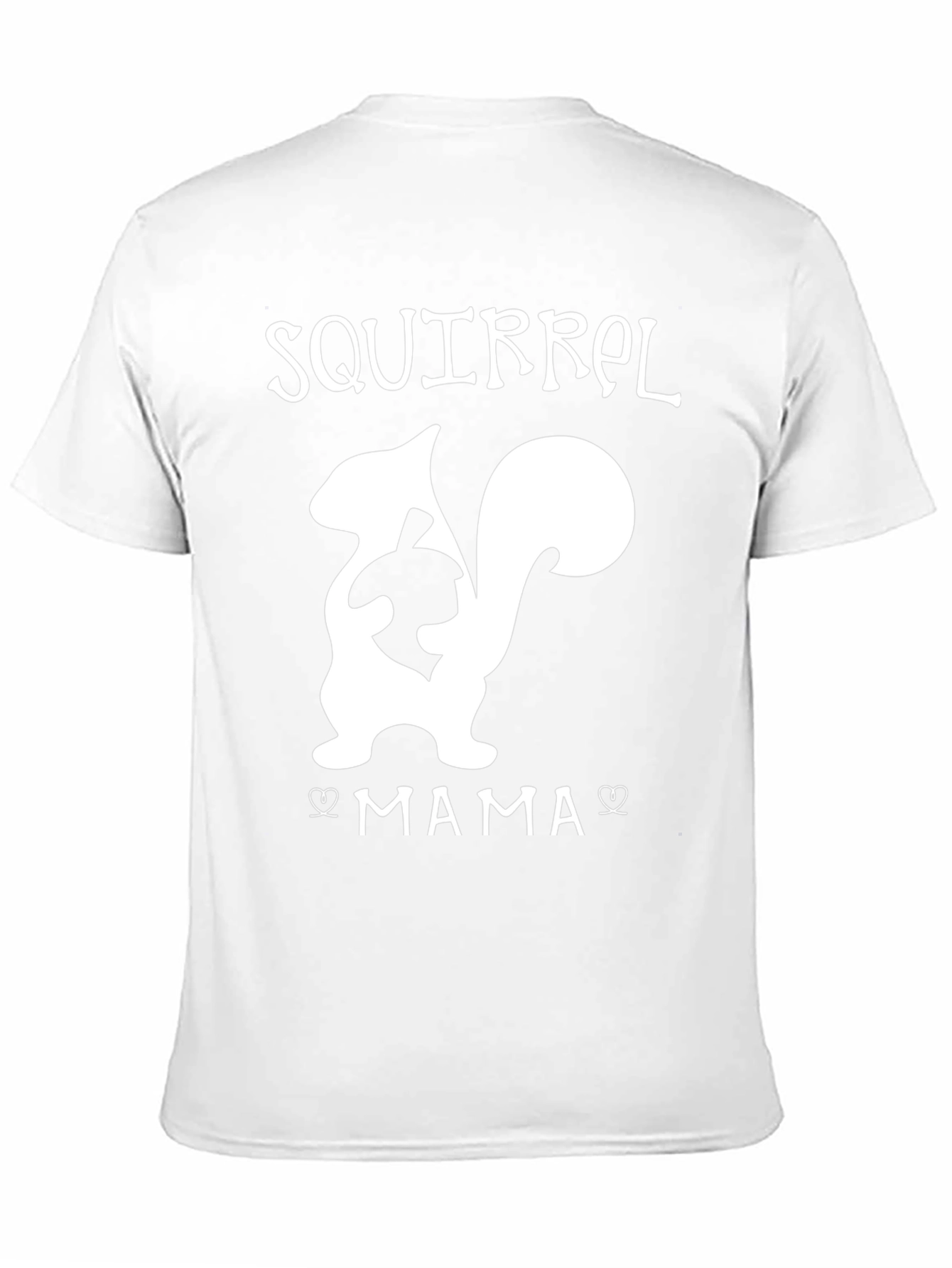 Squirrel Mama Graphic Tee - Black Cotton T-Shirt