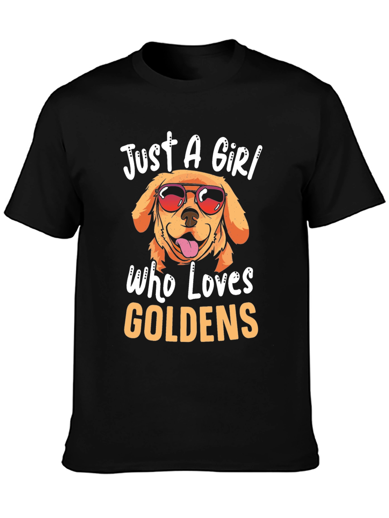 Just a Girl Who Loves Goldens T-Shirt