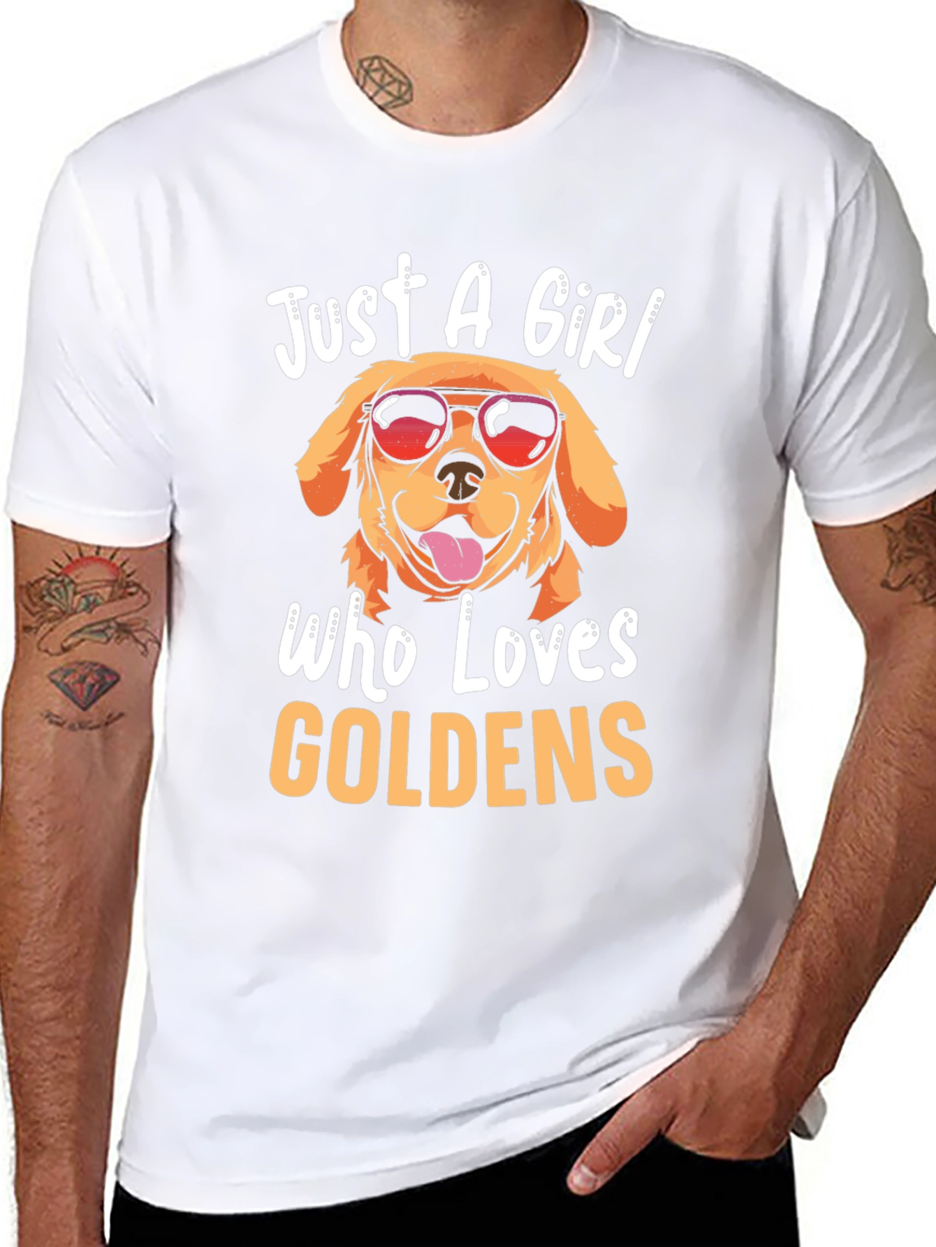 Just a Girl Who Loves Goldens T-Shirt