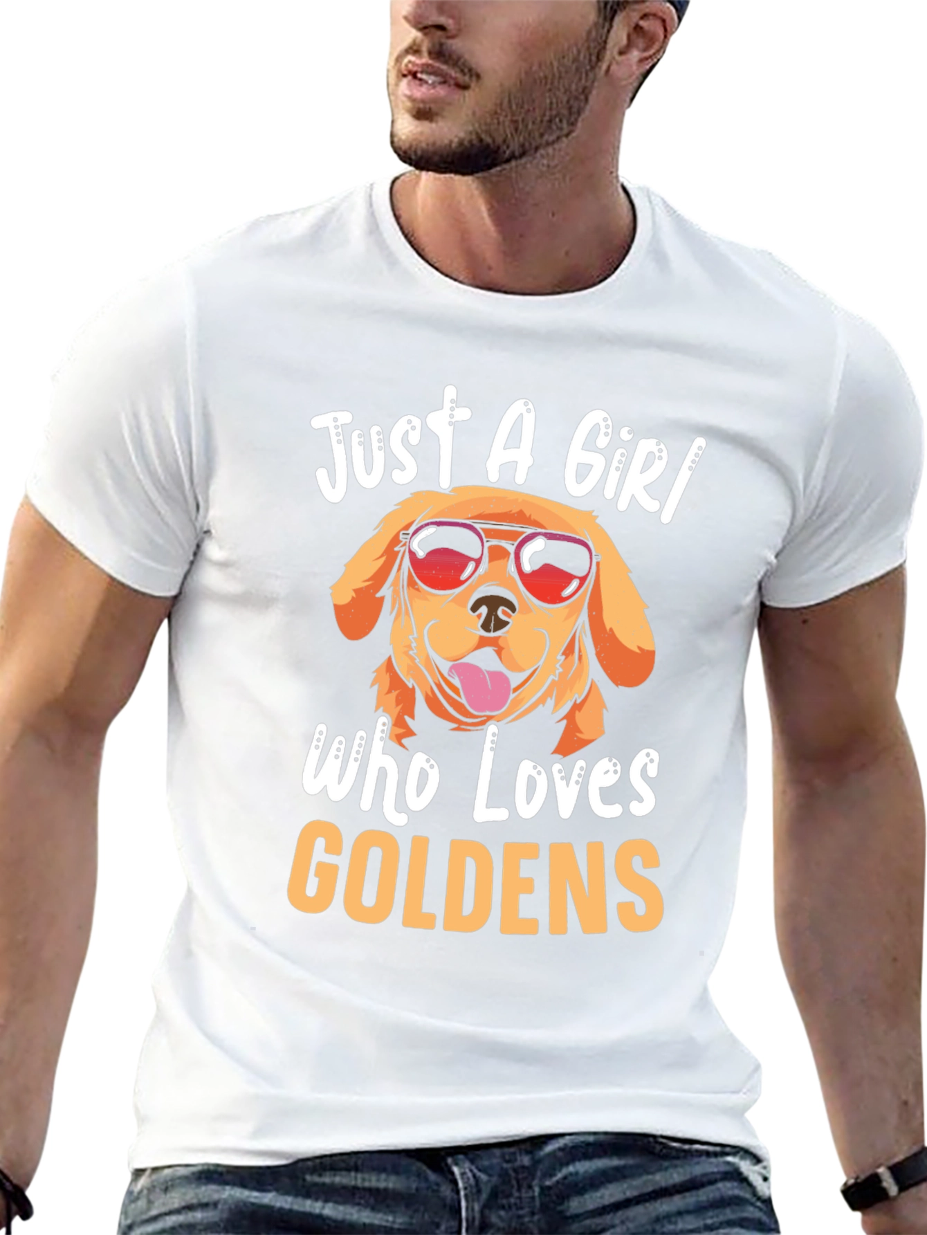 Just a Girl Who Loves Goldens T-Shirt