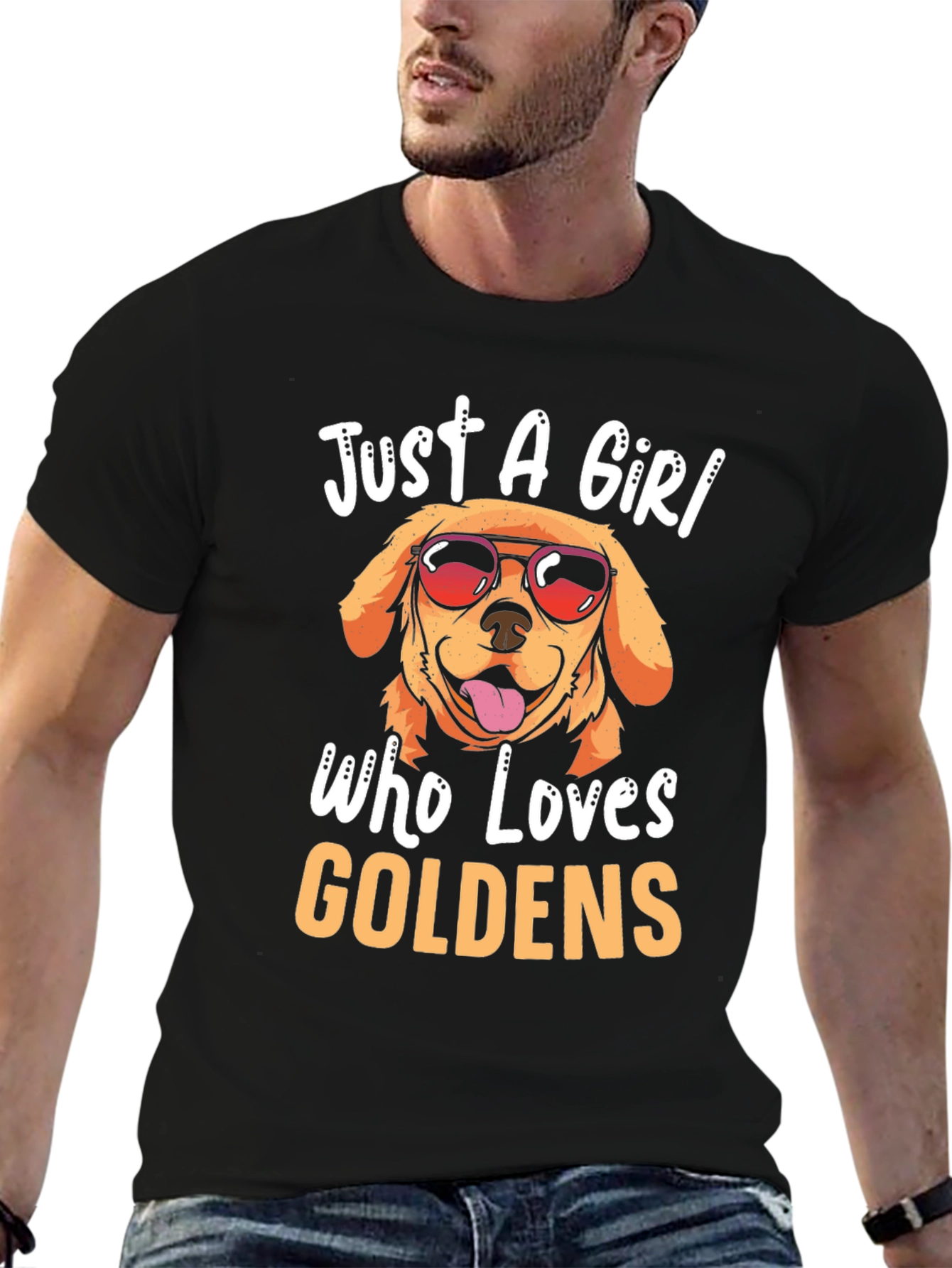Just a Girl Who Loves Goldens T-Shirt