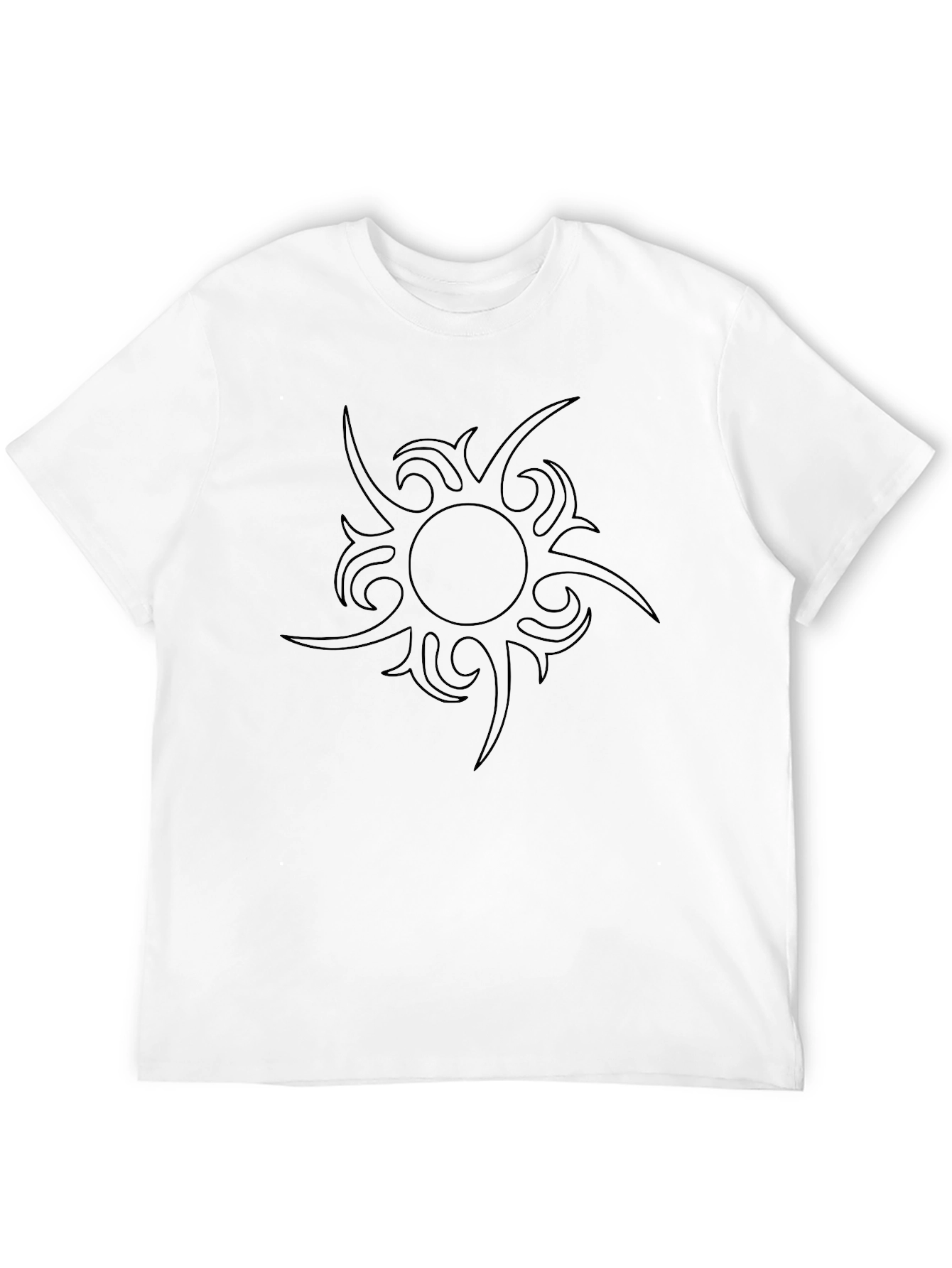 Tribal Sun Graphic Black T-Shirt