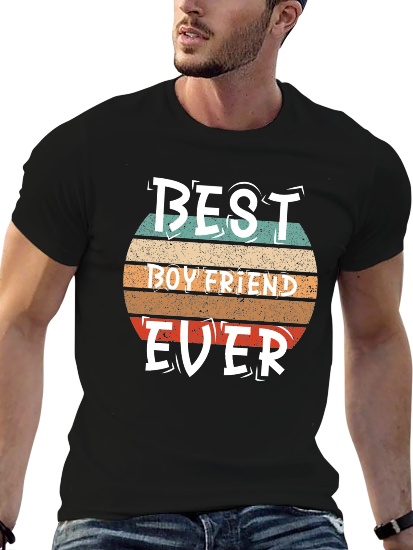 Best Boyfriend Ever Graphic Tee - Retro Style