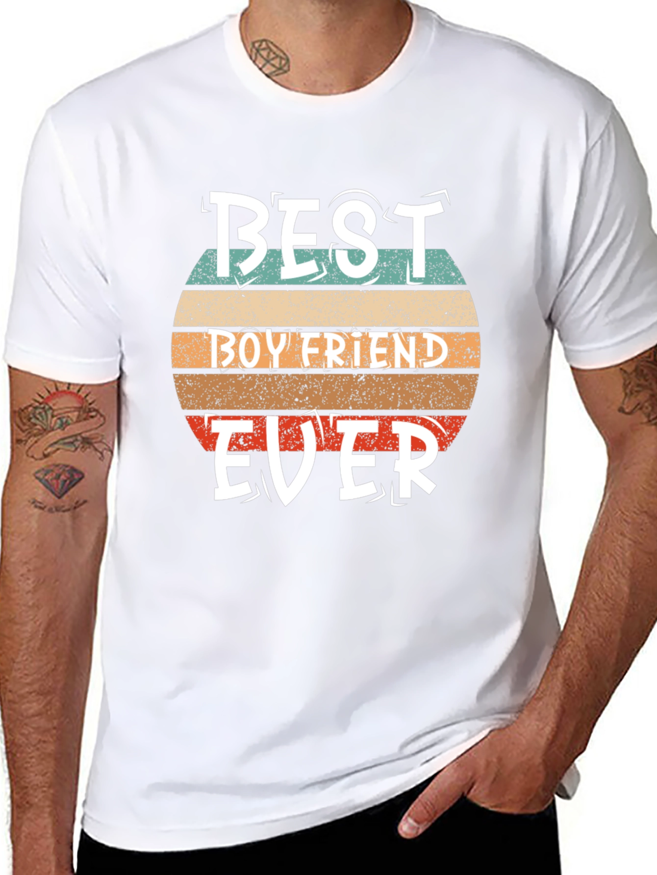 Best Boyfriend Ever Graphic Tee - Retro Style