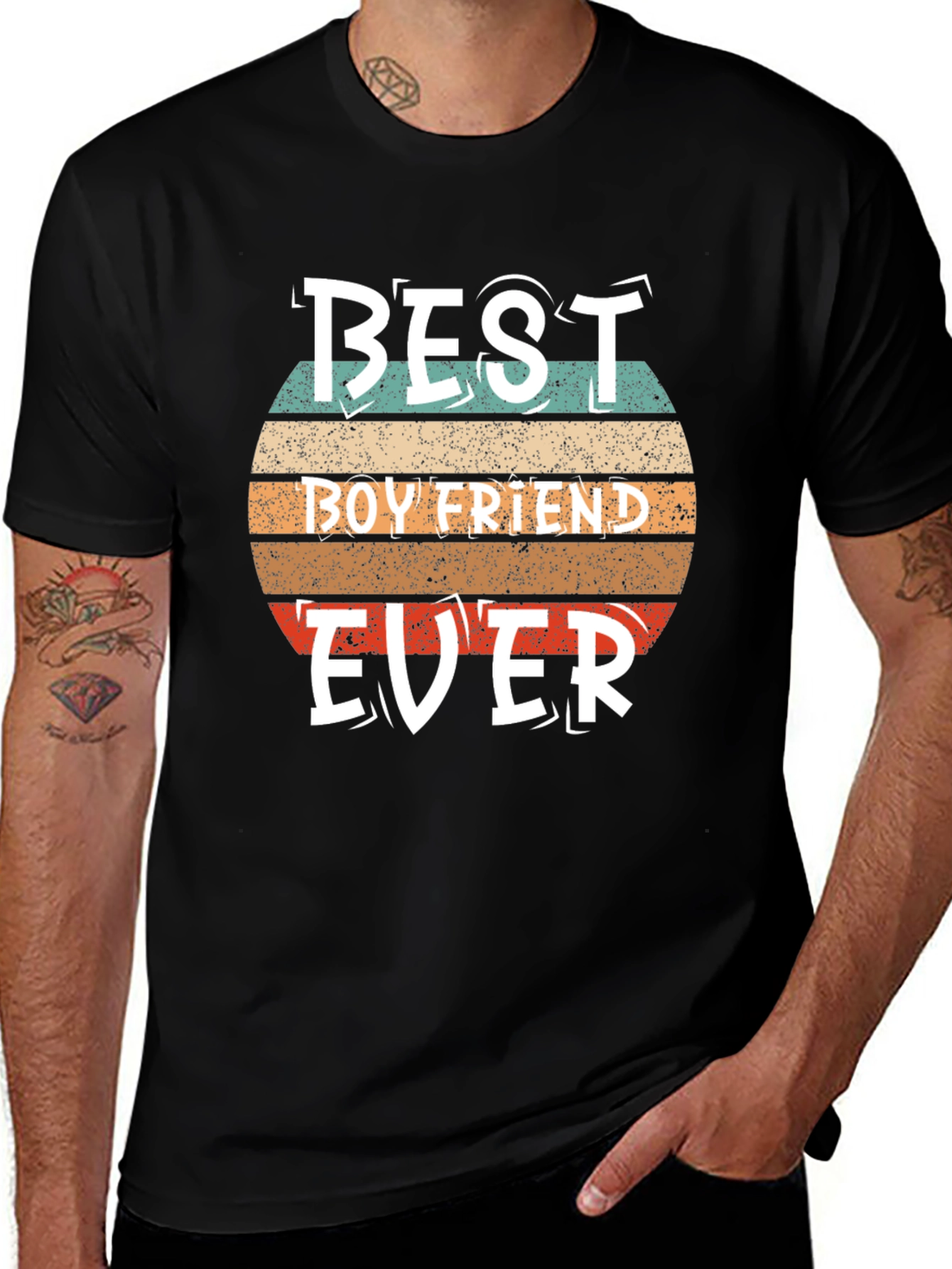 Best Boyfriend Ever Graphic Tee - Retro Style