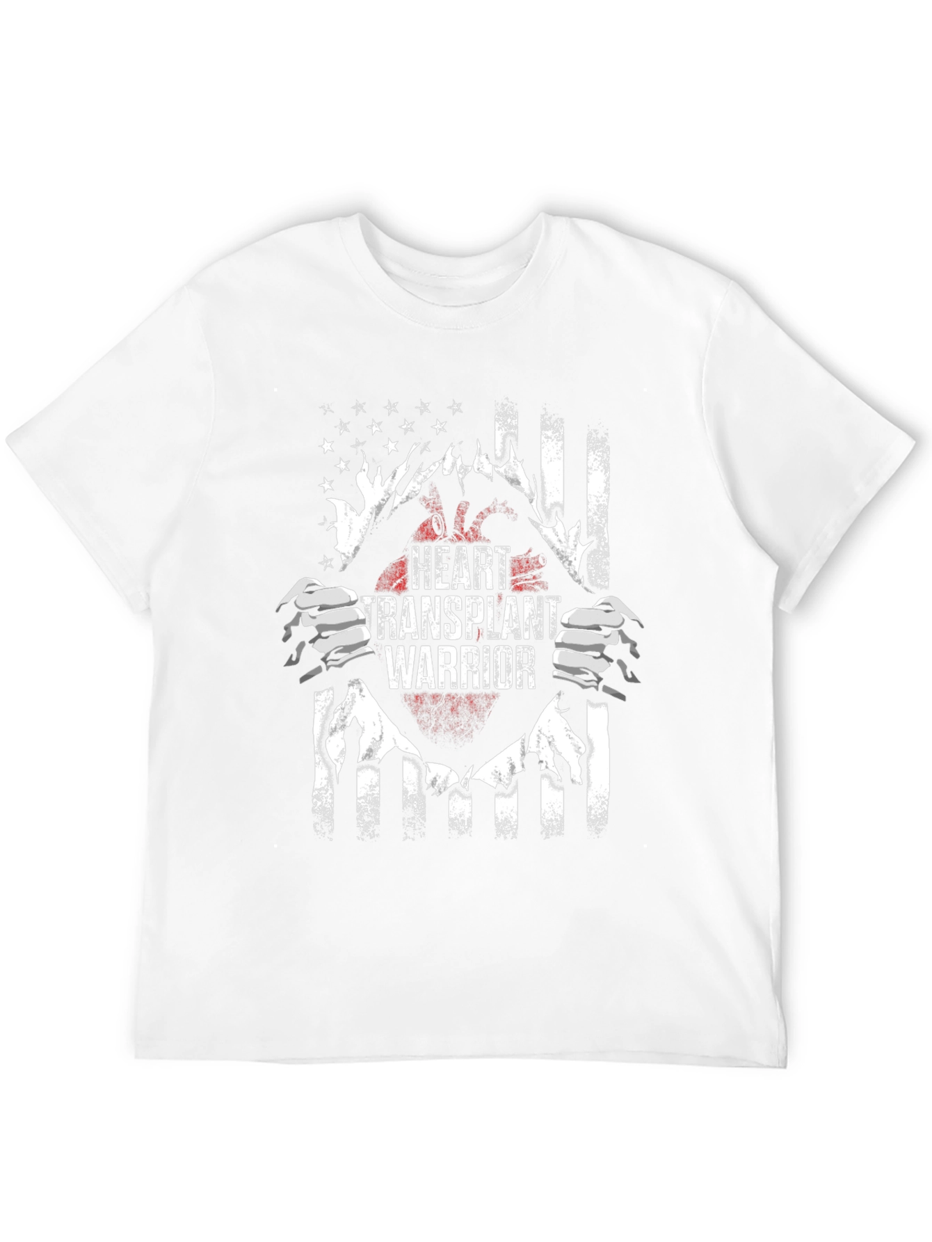 Heart Transplant Warrior Flag T-Shirt