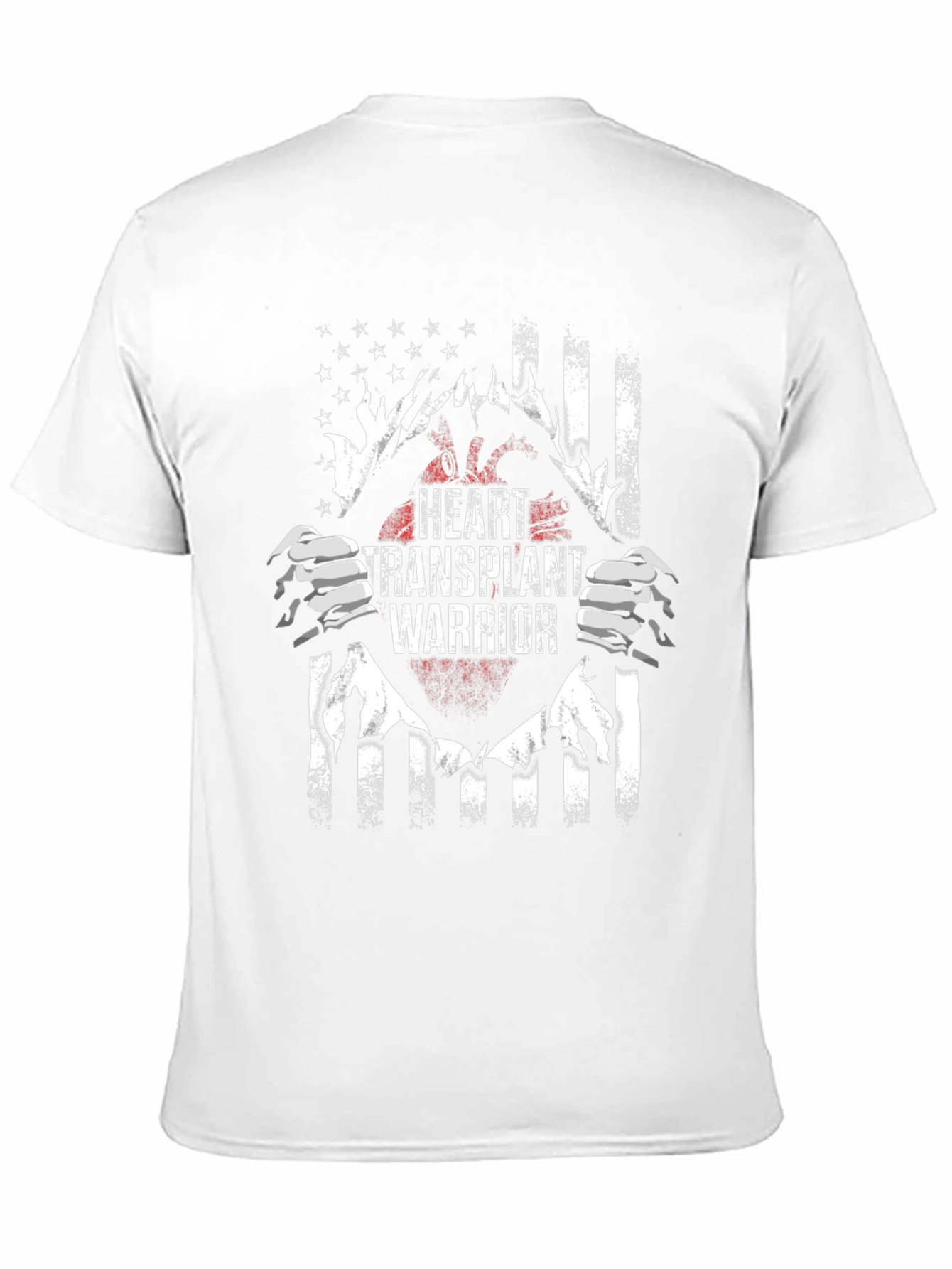 Heart Transplant Warrior Flag T-Shirt